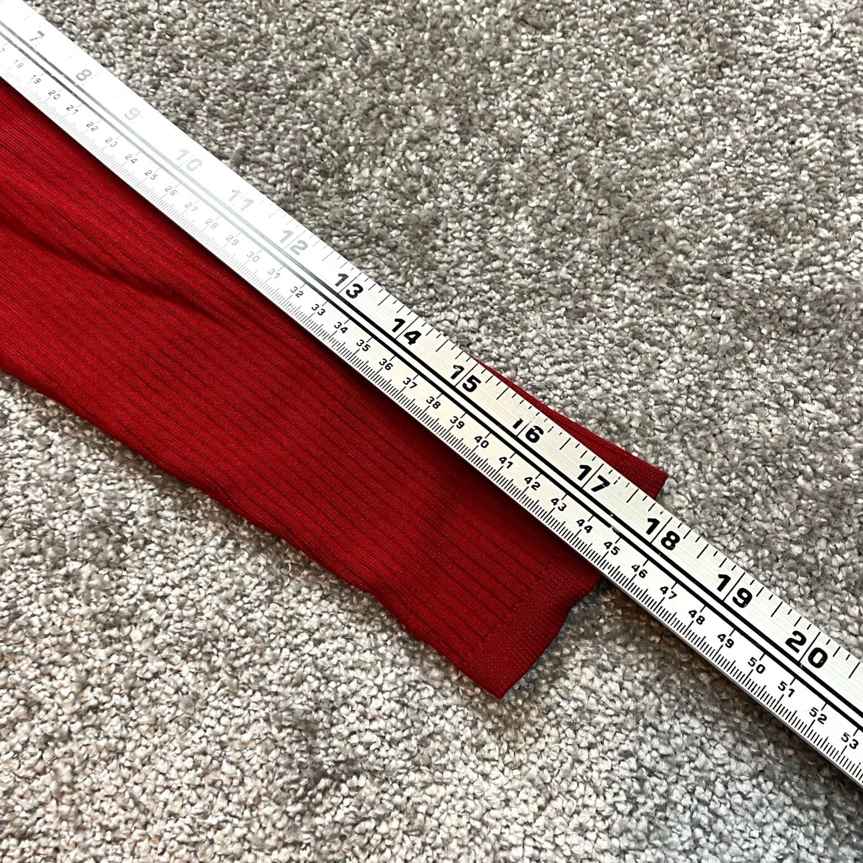 White House Black Market White House Black Market Shirt Womens M Red Ribbed Kimono Long Sleeve Top Size M / US 6-8 / IT 42-44 - 5 Thumbnail