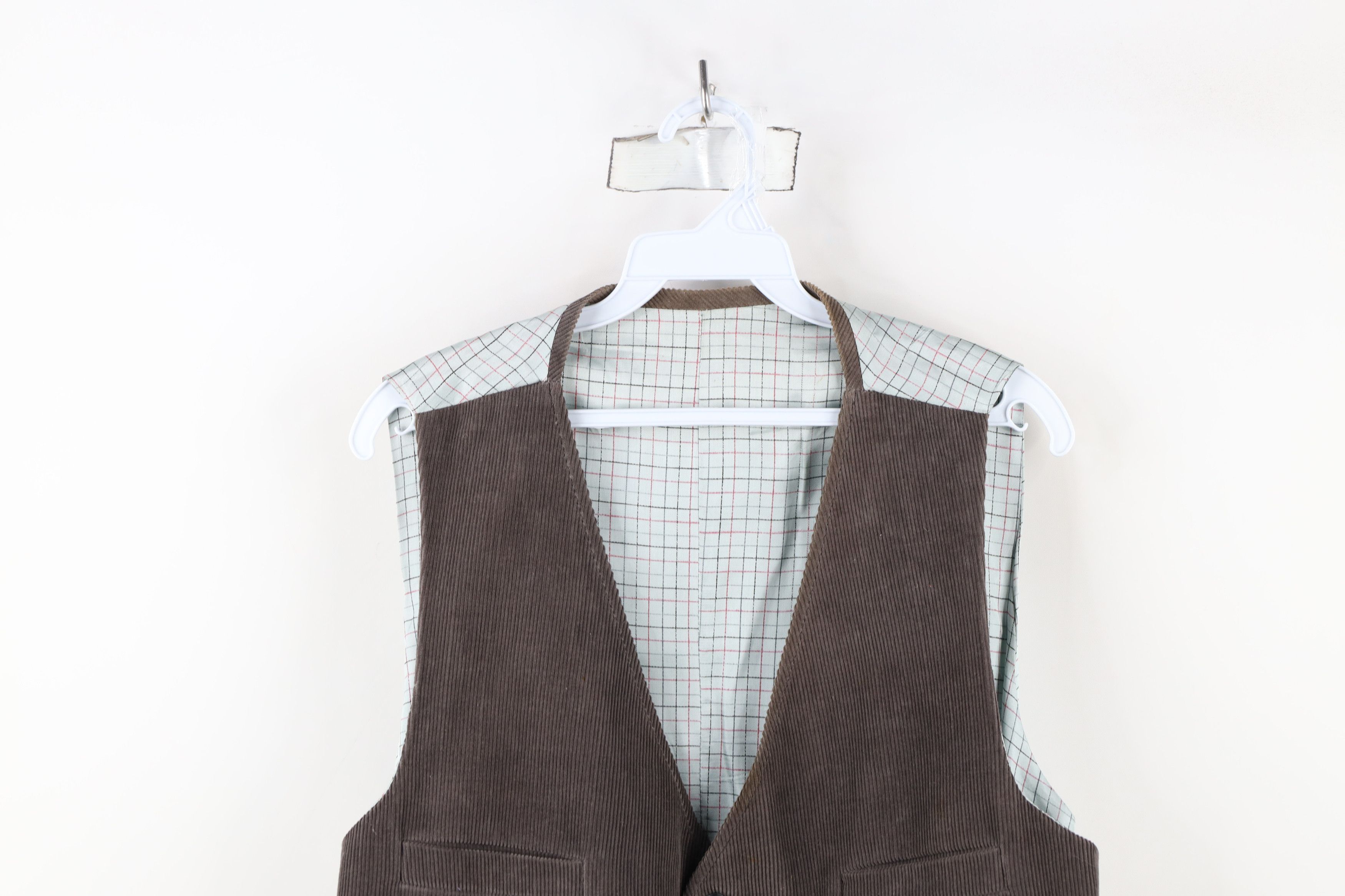 Vintage Vintage 70s Streetwear Buckle Corduroy Suit Vest Jacket USA Size US M / EU 48-50 / 2 - 2 Thumbnail