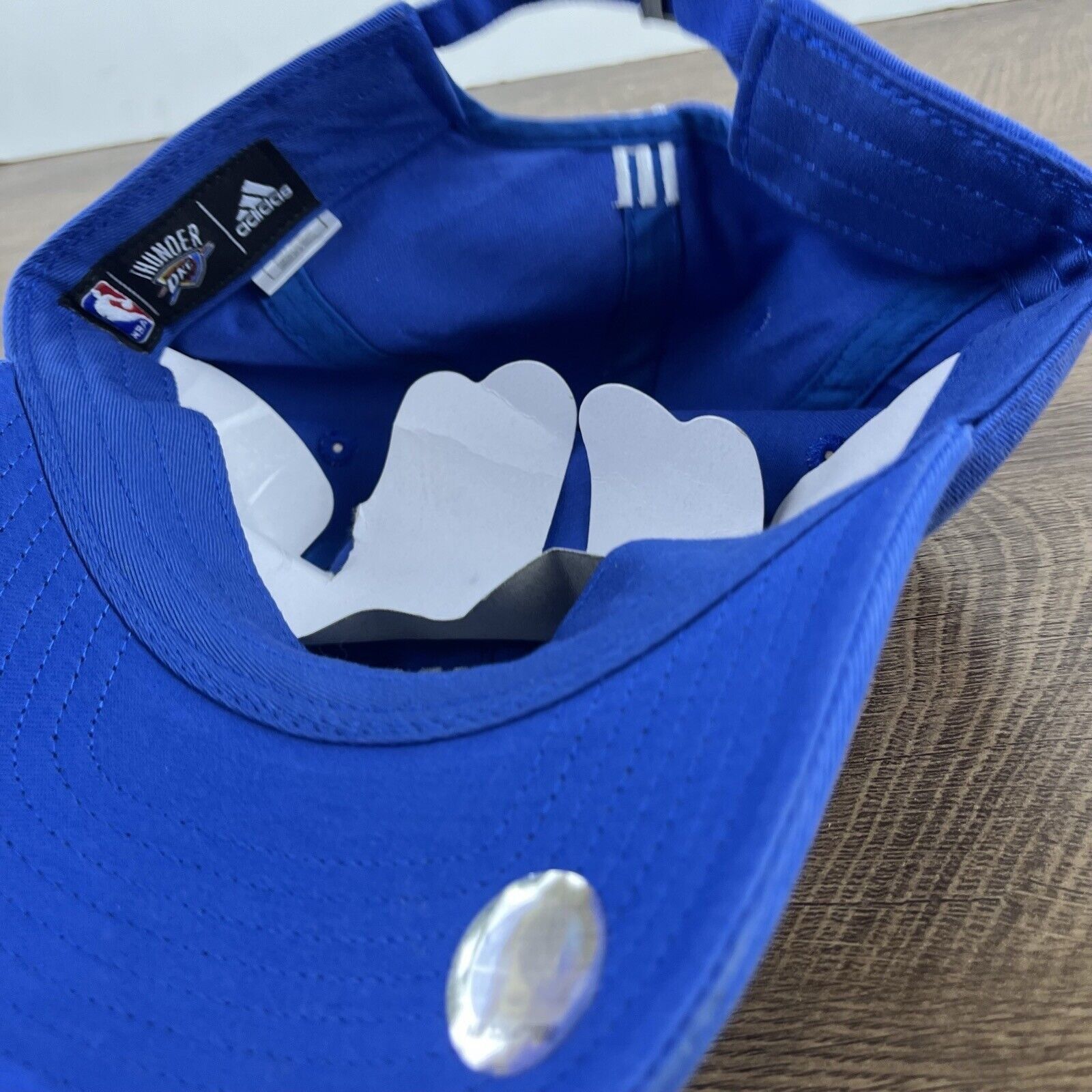 Adidas Oklahoma City Thunder Hat Adidas Womens Blue Cap Adjustable Size ONE SIZE - 12 Thumbnail