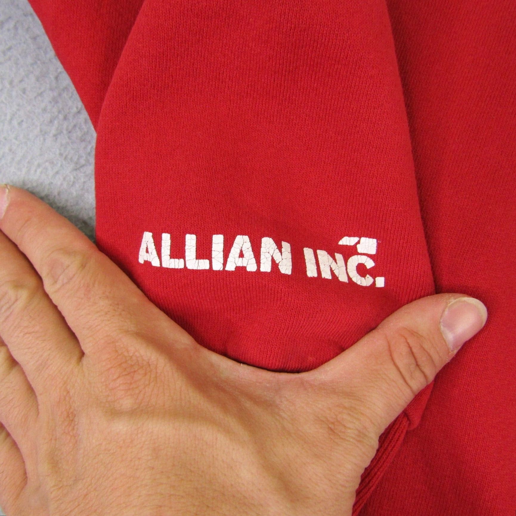 Vintage VINTAGE Allian Hoodie Sweatshirt Mens XL Red Knit Pullover Hooded Pockets 90s Outdoor Theme Accessories Size US XL / EU 56 / 4 - 7 Thumbnail