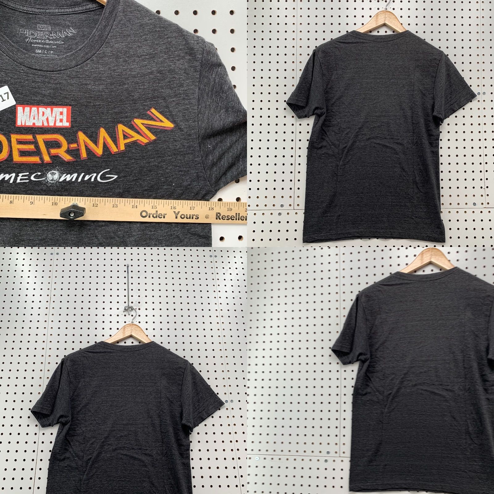 Vintage Spider Man Home Coming Shirt Black Adult Small TEE Marvel Movie 18x26 Comic Mens Size US S / EU 44-46 / 1 - 9 Thumbnail