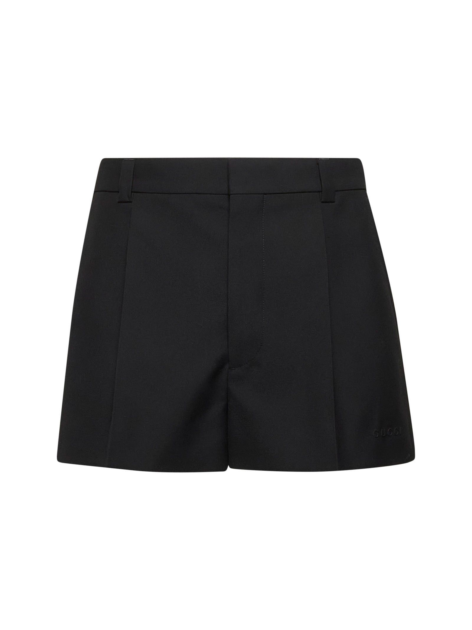 Gucci o1loc1c1125 819269 Wool Twill Short in Black Size US 32 / EU 48 - 1 Thumbnail