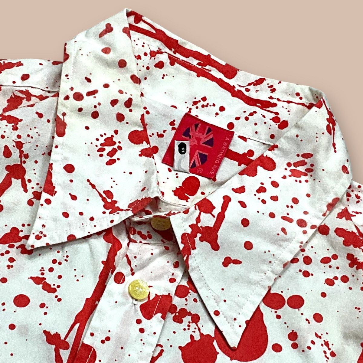 Bape OG2000's Bape Paint Splatter L/S Button up Shirt Size US L / EU 52-54 / 3 - 14 Thumbnail