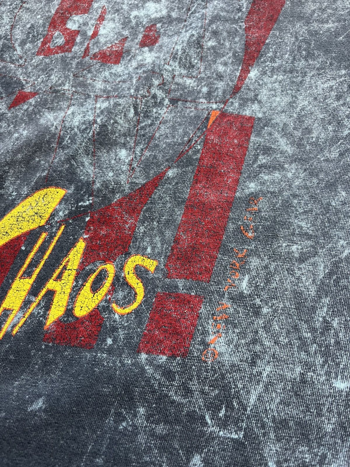 Jerzees Total Chaos Graphic Vintage T-Shirt Size XL Size US XL / EU 56 / 4 - 9 Thumbnail
