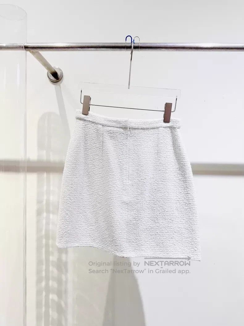 Chanel Chanel 20C Station Series White Skirt Size 24" / US 00 / IT 34 - 3 Thumbnail