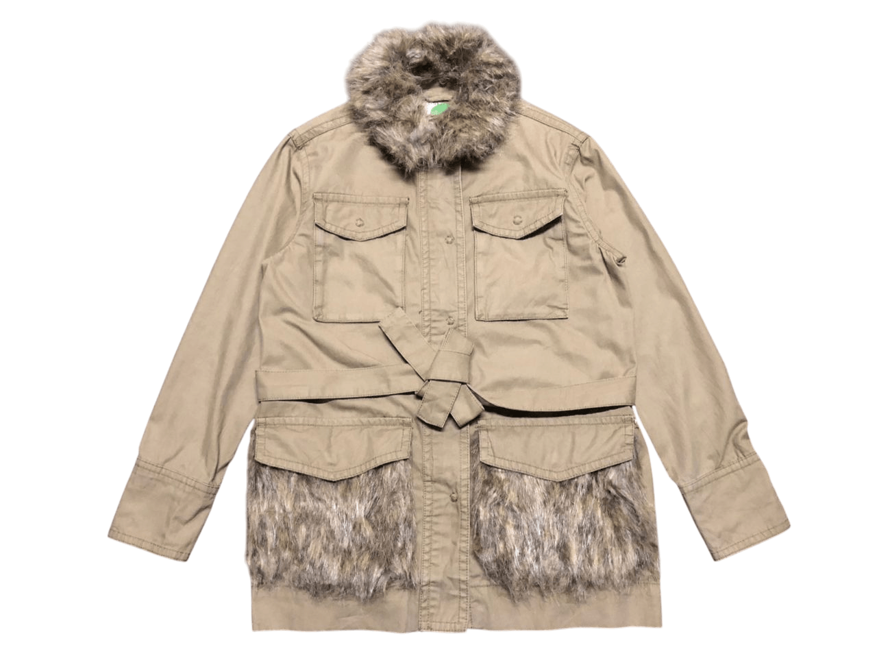 Japanese Brand ANTHROPOLOGIE Faux Fur-Trimmed Field Parka Jacket size xs Size M / US 6-8 / IT 42-44 - 2 Thumbnail
