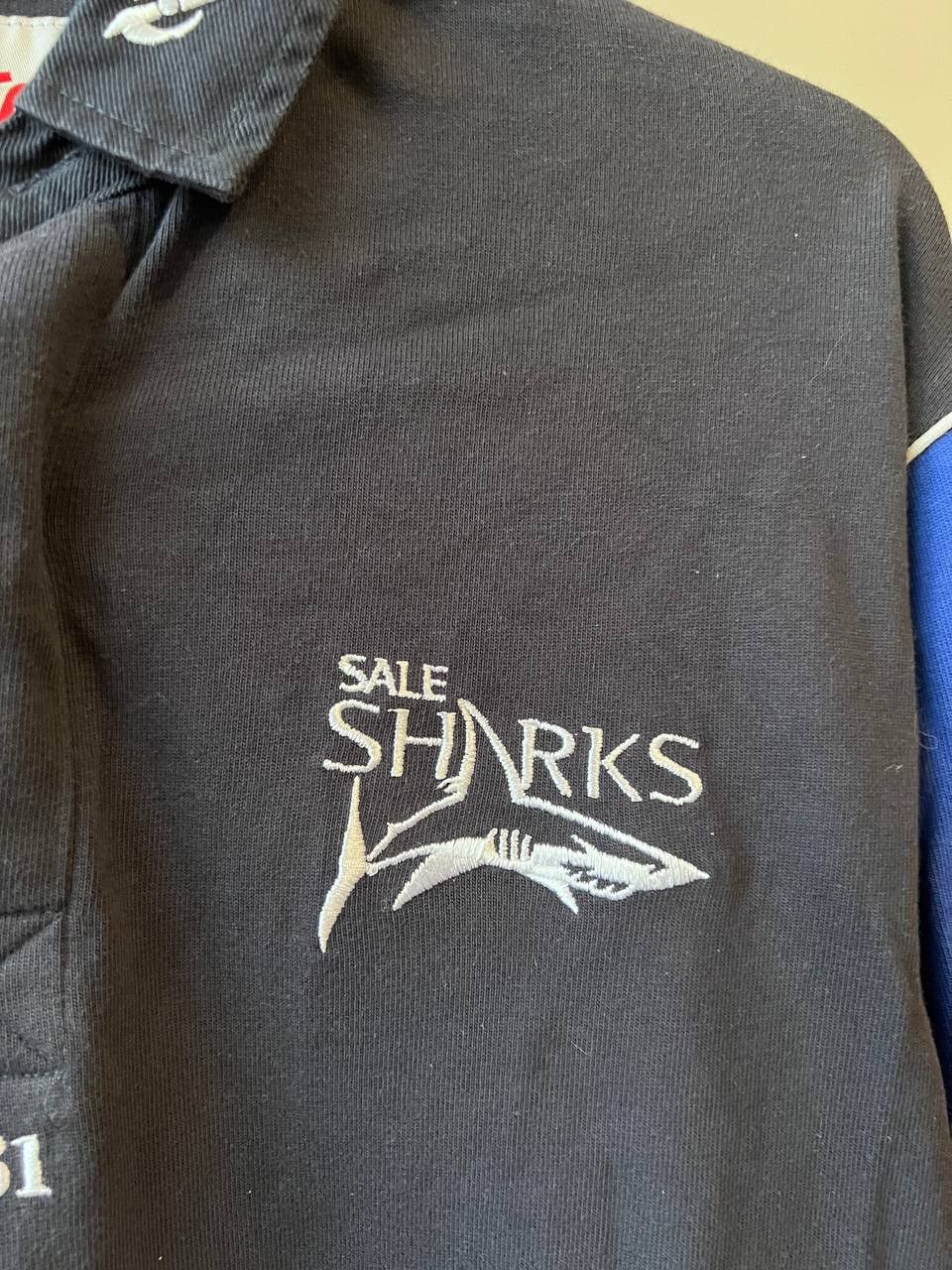 Cotton Traders 2003 SHARKS RFC RUGBY UNION JERSEY SHIRT COTTON TRADERS SZ L Size US L / EU 52-54 / 3 - 6 Thumbnail