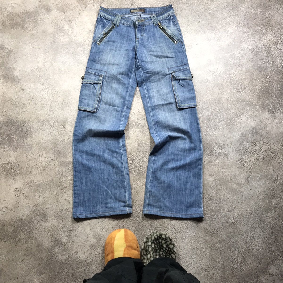 Vintage Vintage 90s Baggy Cargo Pants Wide Leg Streetwear Y2K 28 Size US 28 / EU 44 - 2 Thumbnail
