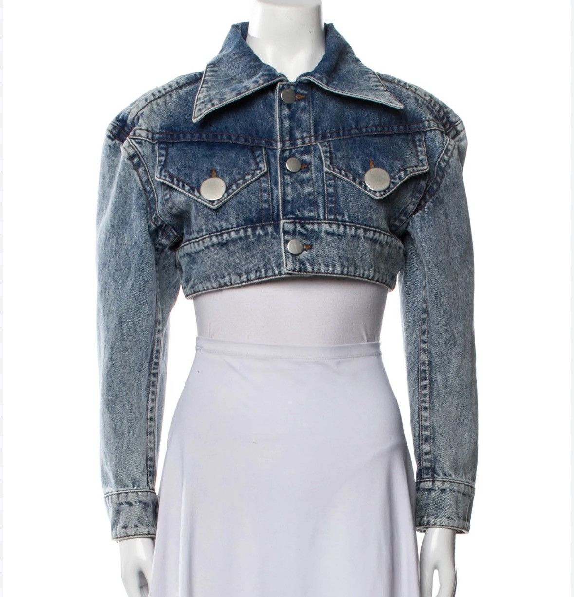 Vaquera Vaquera cropped denim jacket Size M / US 6-8 / IT 42-44 - 1 Thumbnail