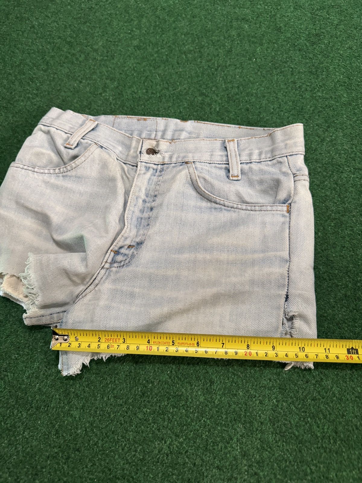 Levi's Vintage Clothing Levis Cutoff Jorts 28 Light Wash Distressed Denim Shorts Size 28" / US 6 / IT 42 - 9 Thumbnail