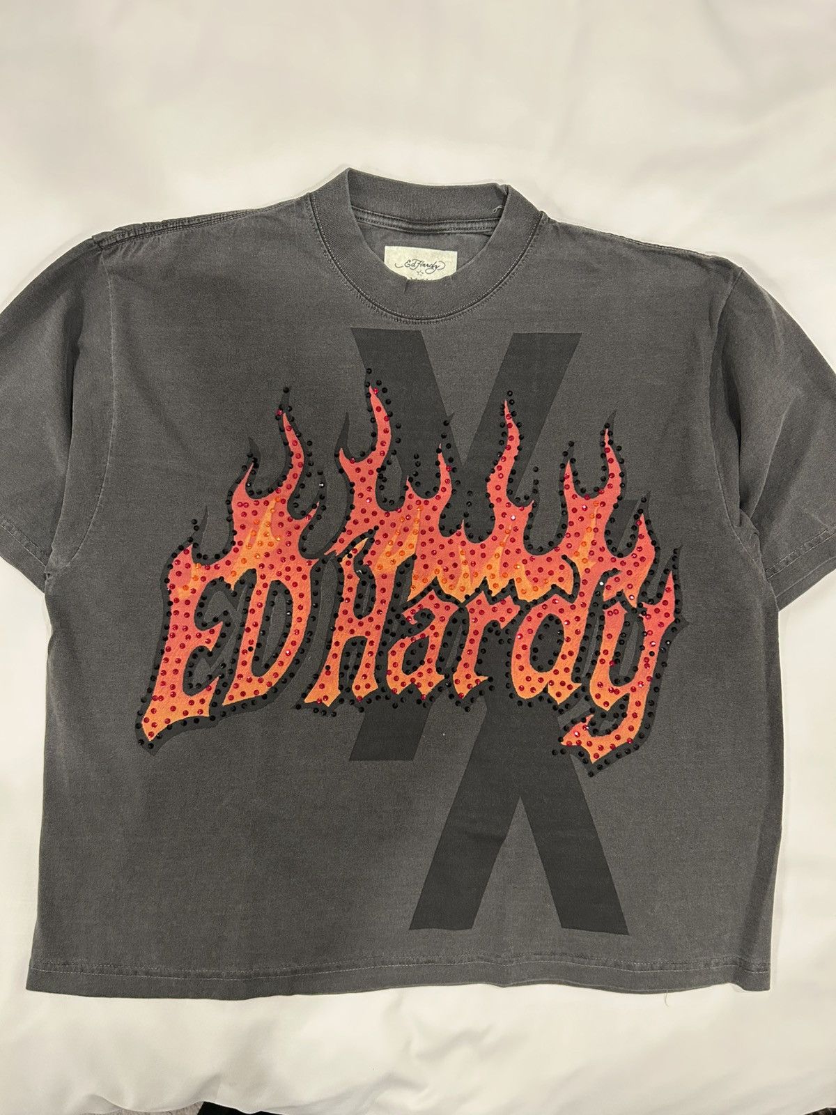 Ed Hardy Ed Hardy MGK Smoking Kills Tee Flames Y2K Boxy ComplexCon Size US L / EU 52-54 / 3 - 1 Thumbnail