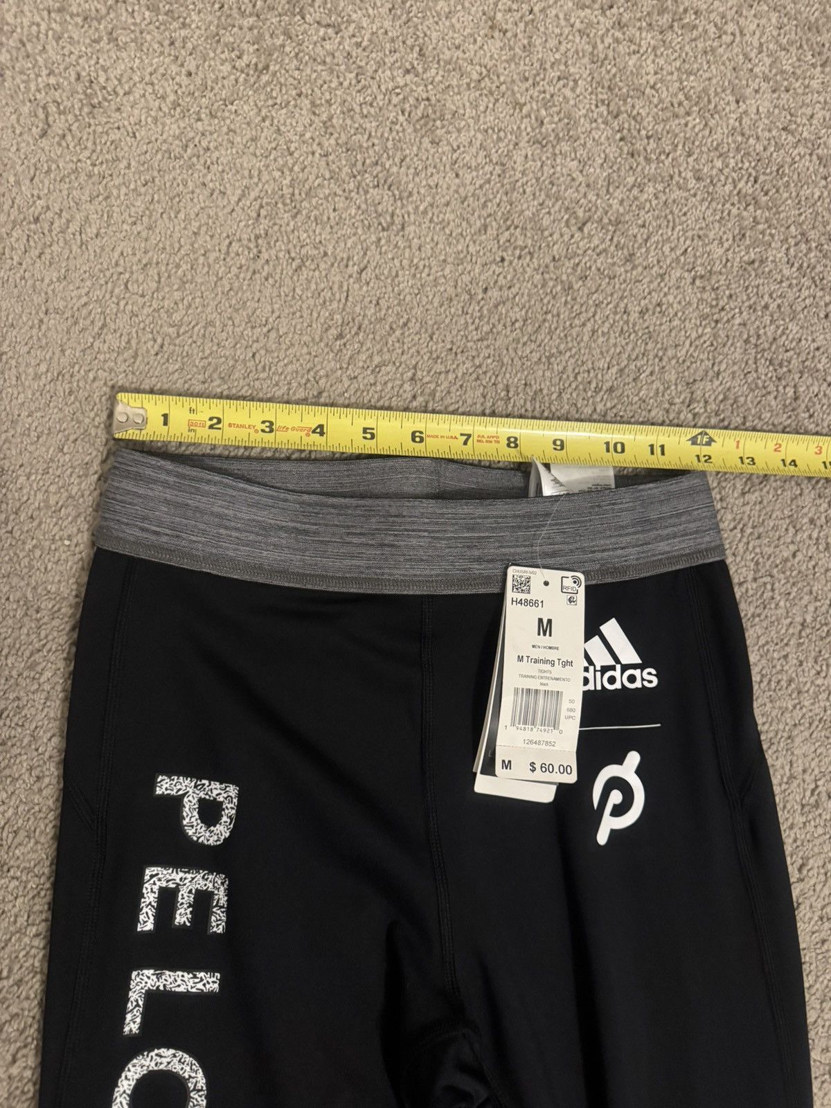 Adidas Adidas x Peloton black athletic leggings Men Size Medium Size US 27 - 5 Thumbnail