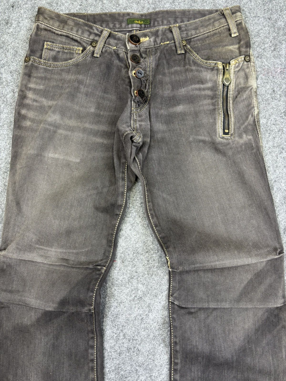 Obelisk Obelisk Japanese Designer Low Rise Flare Jeans F767 Size US 29 - 5 Thumbnail