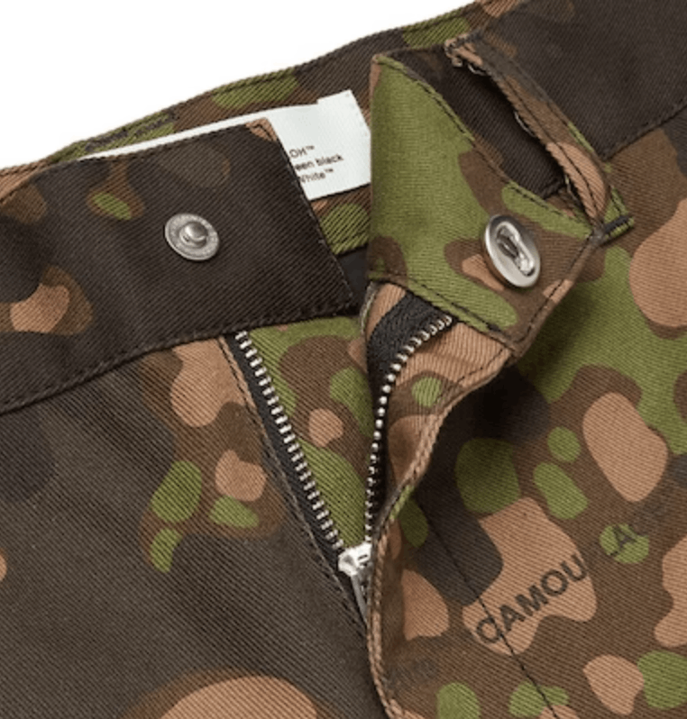 Off-White OFF-WHITE Slim Fit Camouflage Print Cargo Pants Size US 31 - 9 Thumbnail