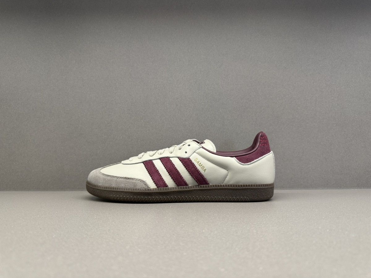 Adidas Adidas Samba OG Putty Grey Maroon Size US 11.5 / EU 44-45 - 5 Thumbnail