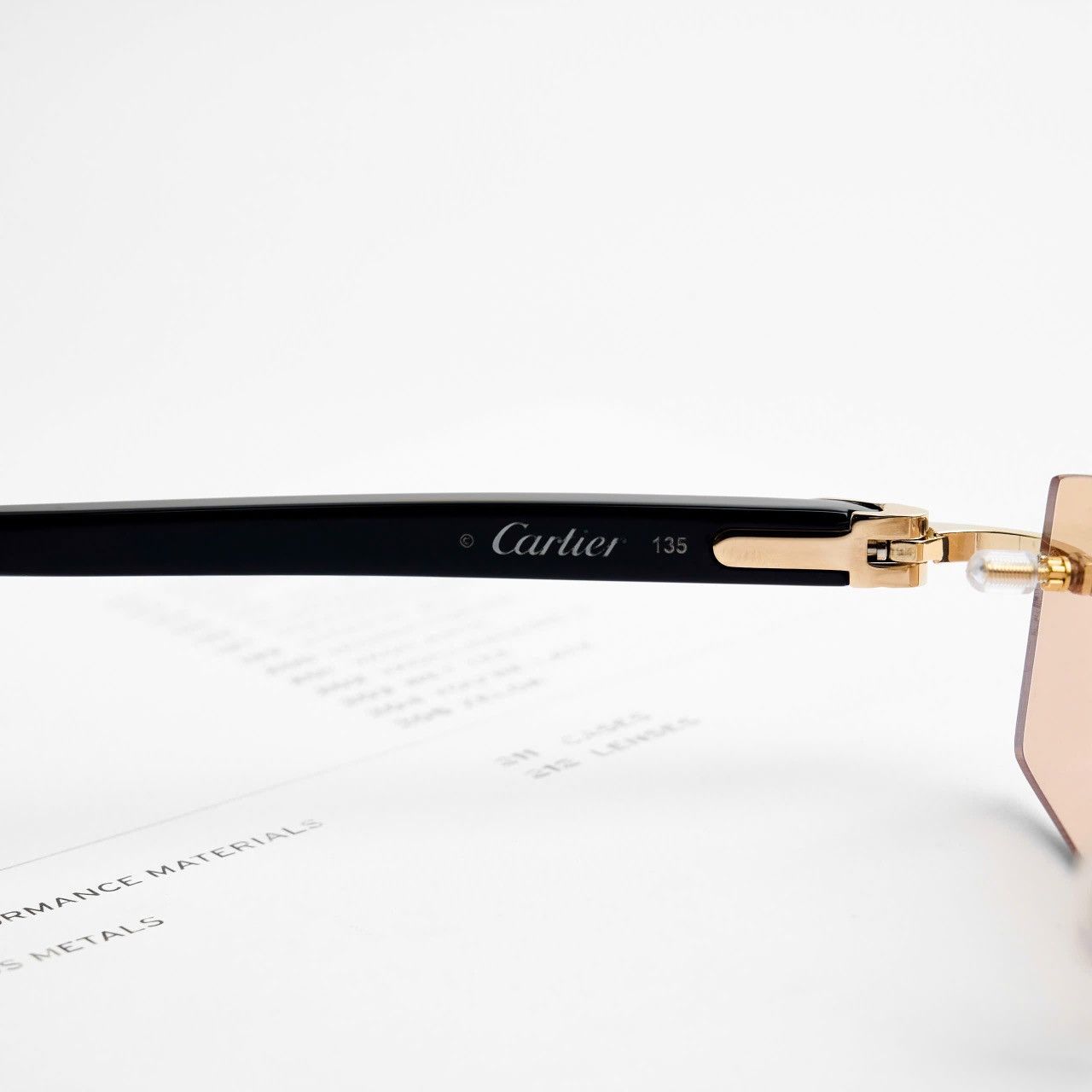 Cartier CARTIER CT0048O 002 BURNT SUGAR SUNGLASSES Size ONE SIZE - 4 Thumbnail