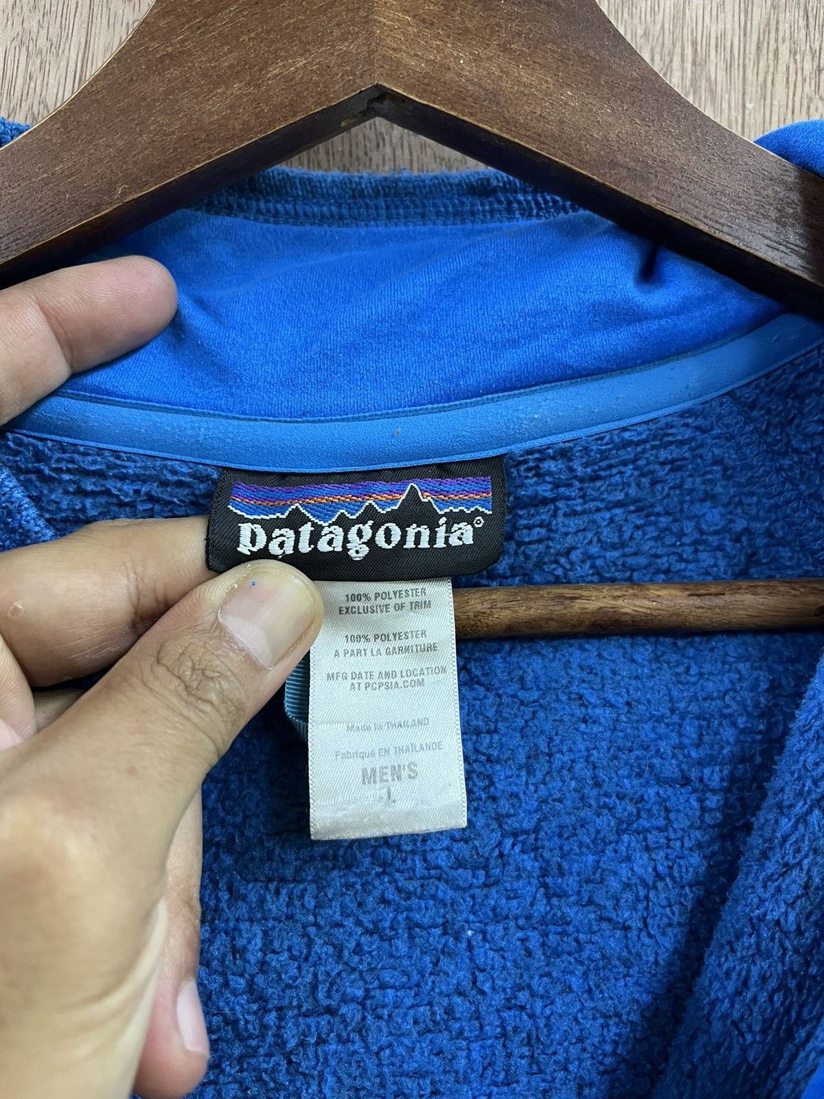 Patagonia × Vintage ⚡️STEALS⚡️Patagonia Zipper Hoodie Fleece Jacket Size US L / EU 52-54 / 3 - 9 Thumbnail