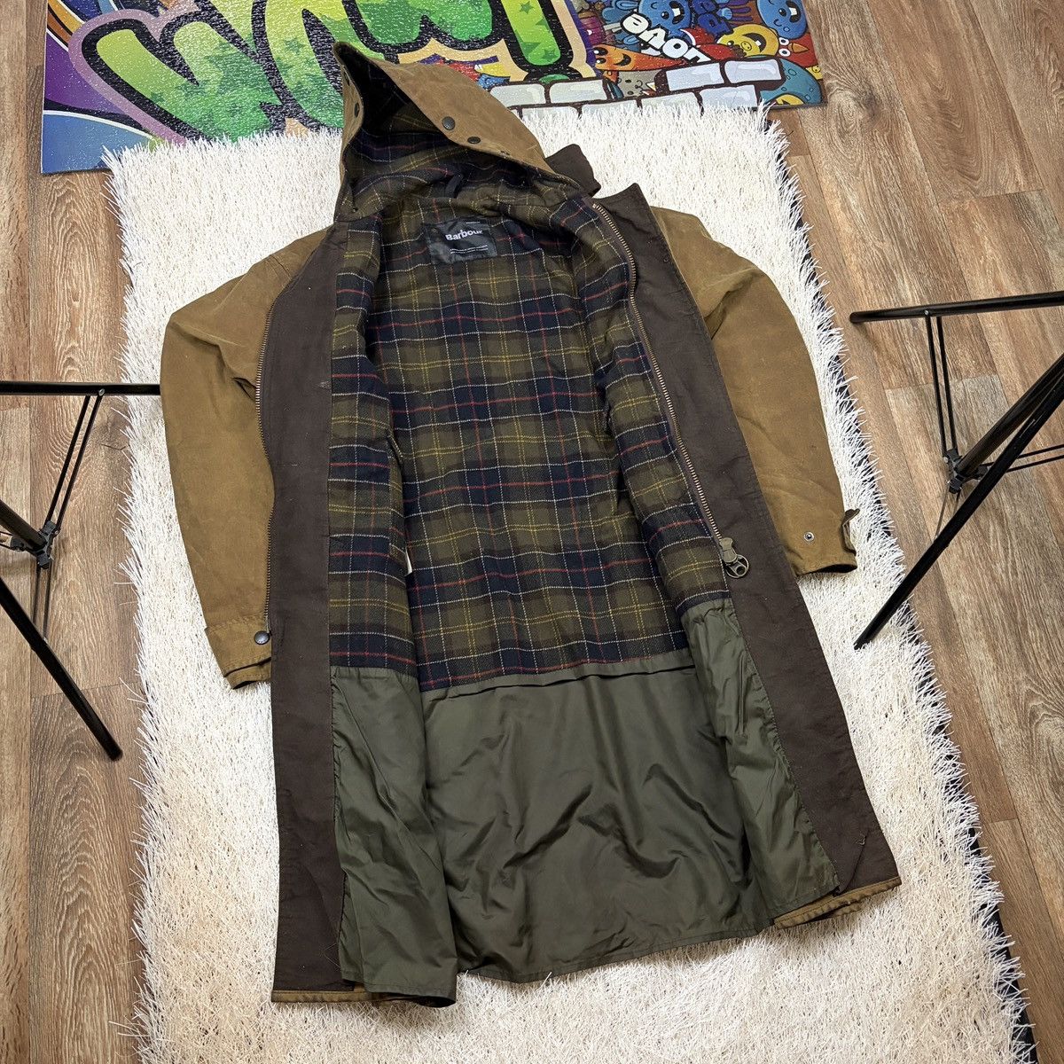 Barbour Rare vintage Barbour Wax jacket wax Duffle Coat A869 brown Size US XL / EU 56 / 4 - 3 Thumbnail