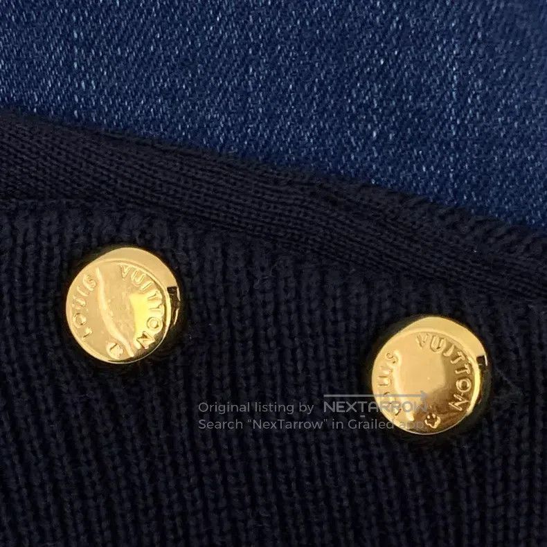 Louis Vuitton Louis Vuitton Black wool crew neck short sleeve knit denim Size XS / US 0-2 / IT 36-38 - 5 Thumbnail