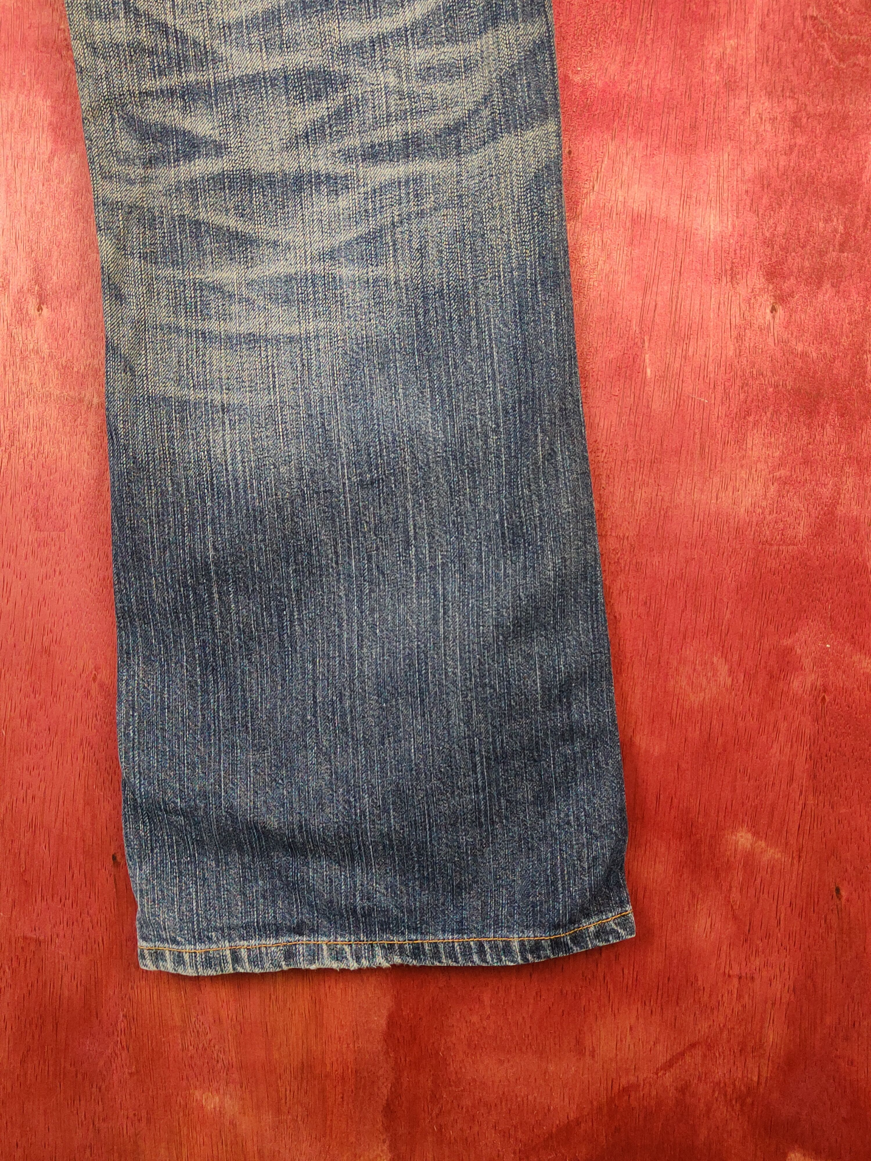 Edwin Edwin Dark Blue Distressed Ripped Jeans #S2204 Size US 32 / EU 48 - 14 Thumbnail