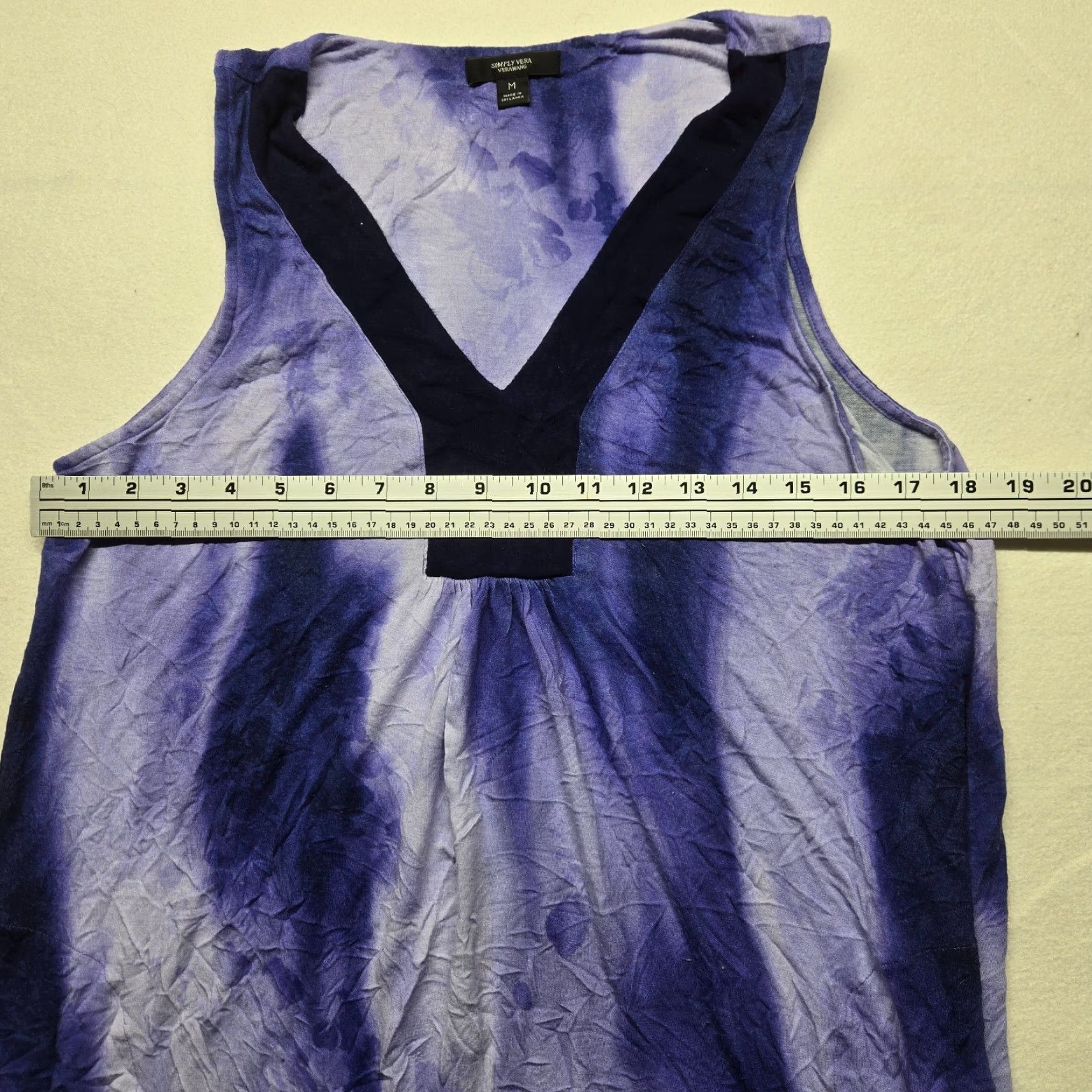 Vera Wang Vera Wang Dress Women's Midi Sleeveless V-Neck Blue Black Floral Pattern Lined M Adult Women's Dress Vera Wang Shirt? Size M / US 6-8 / IT 42-44 - 5 Thumbnail