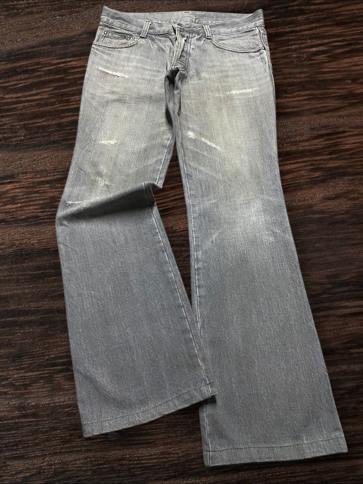 5351 POUR LES HOMMES Vintage Japanese Brand 5351 Pour Les Homme Flare Jeans Size US 32 / EU 48 - 1 Thumbnail