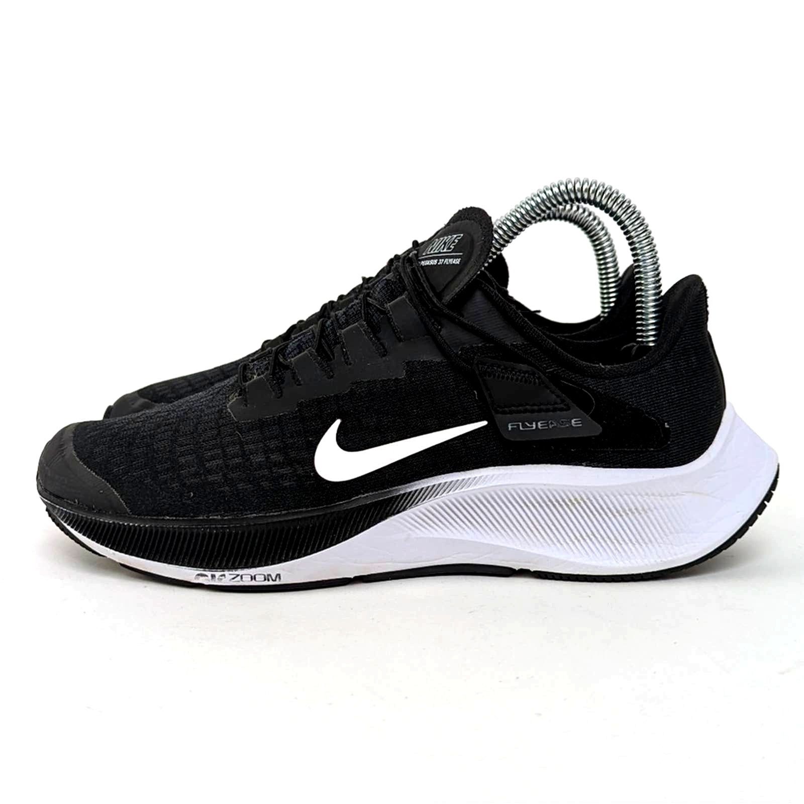 Nike Nike Air Zoom Pegasus 37 FlyEase 'Black White' - 7 Size US 7 / IT 37 - 1 Thumbnail