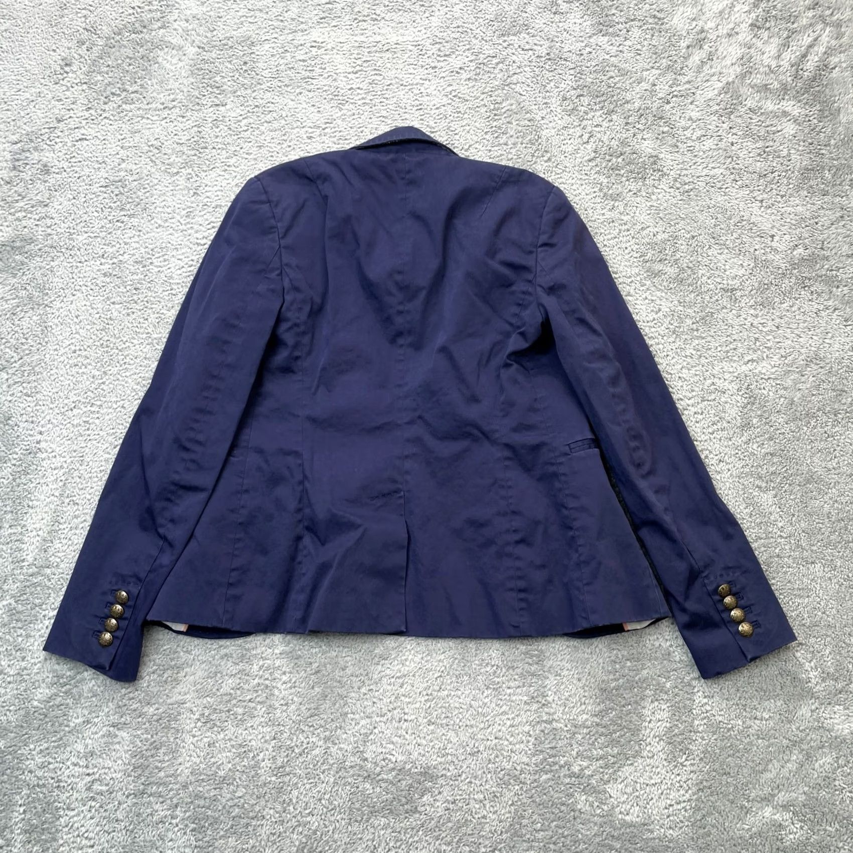 Banana Republic Banana Republic Blazer Jacket Womens 00P Blue Button Front Lined Stretch Casual Business Formal City Preppy Mens Womens Girls Boys Size XXS / US 00 / IT 34 - 3 Thumbnail