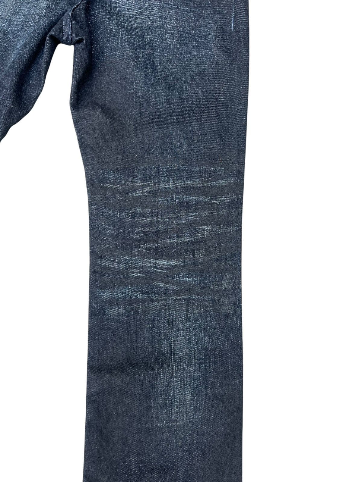 Black Barrett Vintage Neil Barret Black Barret Coated Waxed Slim Jeans Size US 31 - 20 Thumbnail