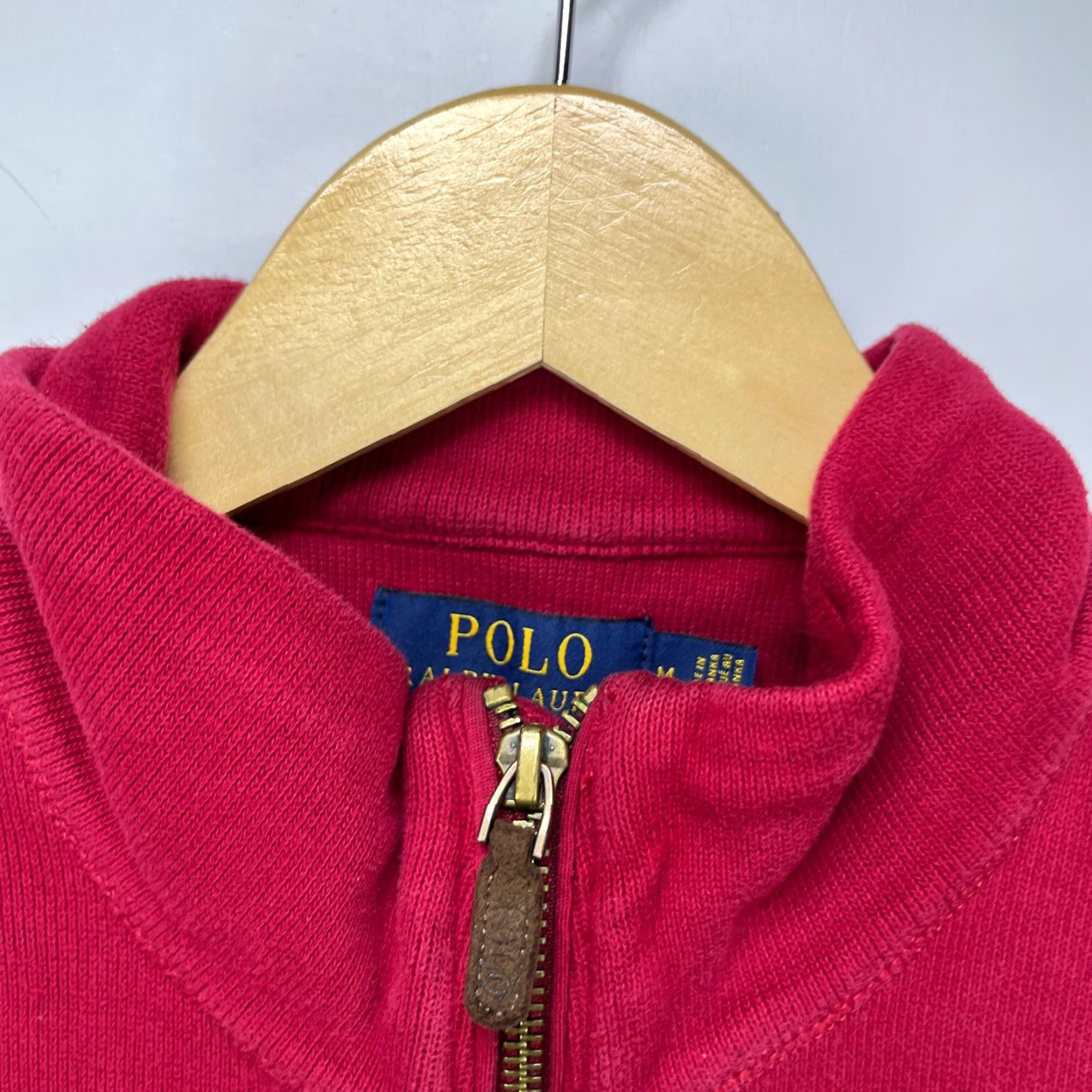 Ralph Lauren VINTAGE Polo Ralph Lauren Pony Vest Zip Up Shirt M Red Mens Sweater Size US M / EU 48-50 / 2 - 5 Thumbnail