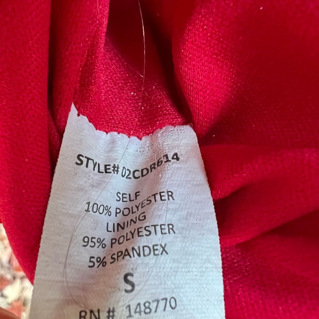 Other Sienna Sky Vibrant Red Dress Eyelet Details Throughout Bodic Size S / US 4 / IT 40 - 9 Thumbnail