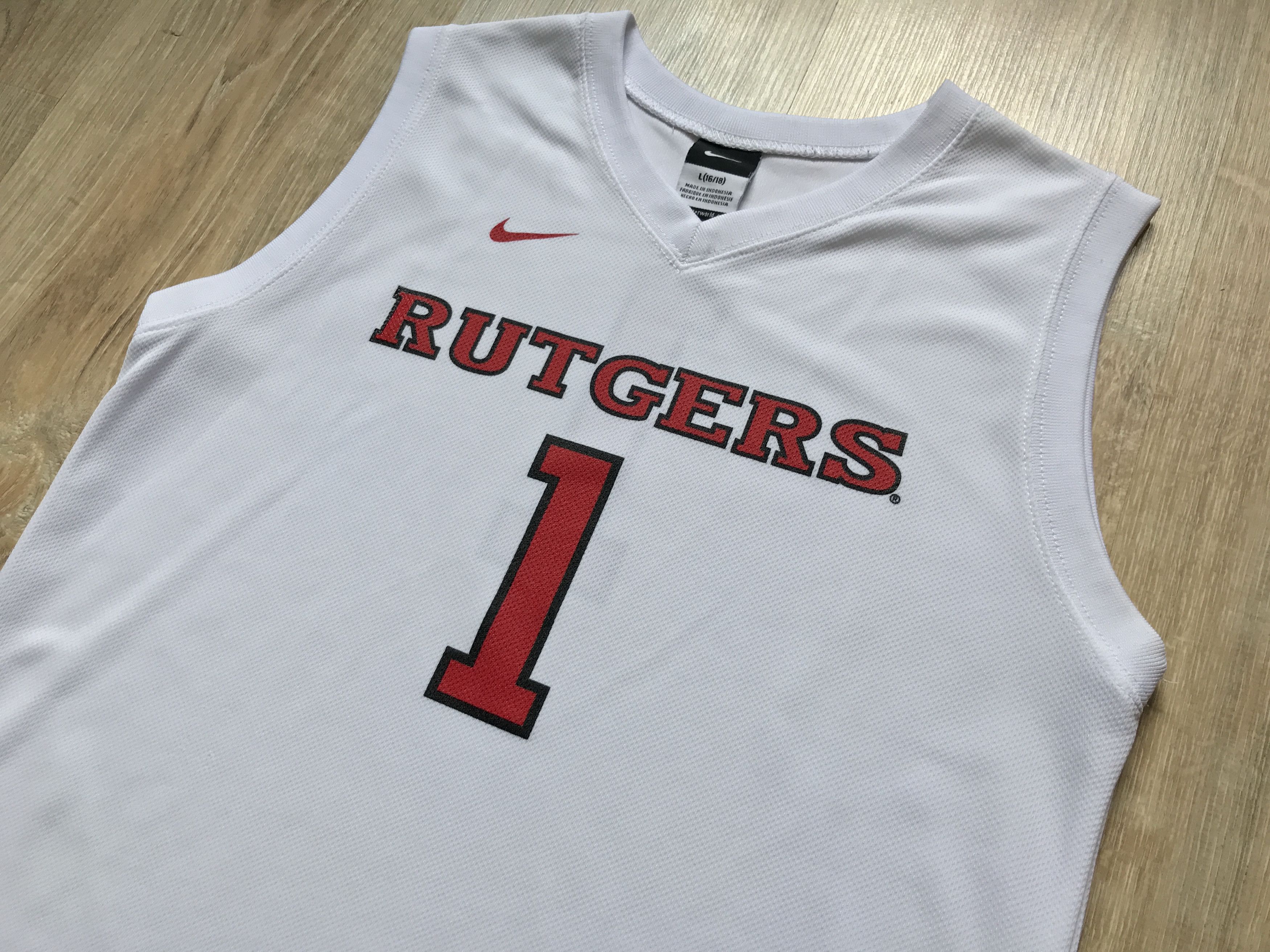 Nike × Vintage Nike Rutgers Scarlet Knights Youth Jersey #1 Size US XXS / EU 40 - 2 Thumbnail