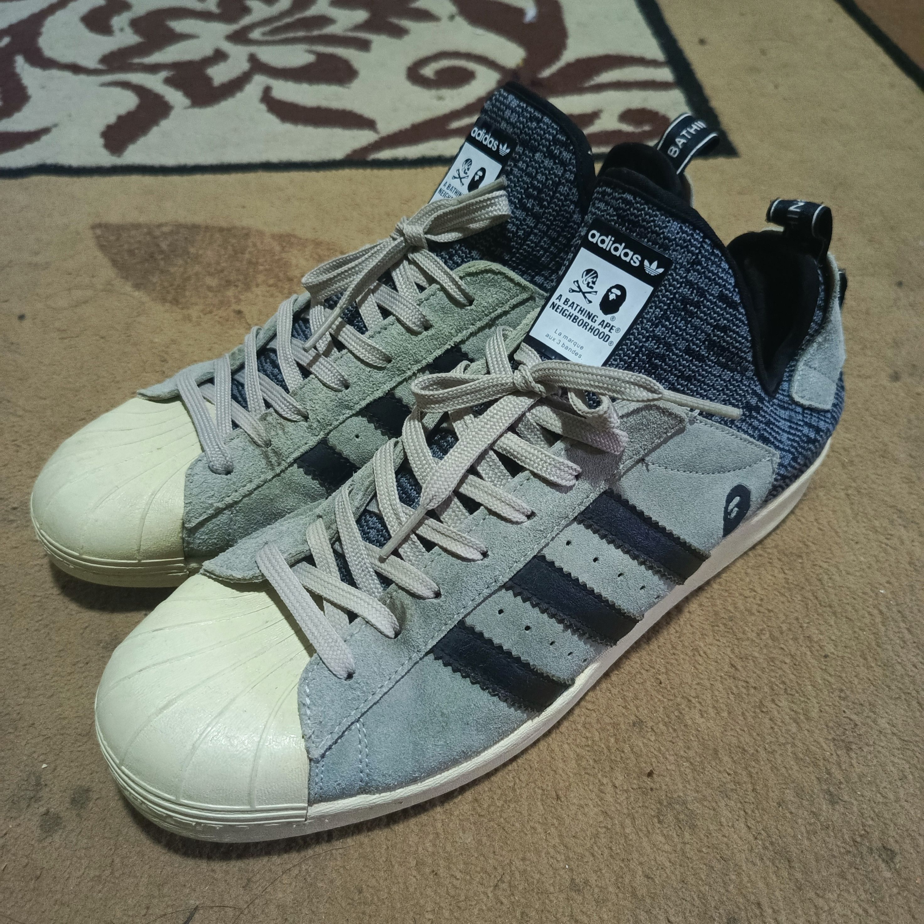 Adidas Adidas Superstar X Bape X Neighborhood Grailed