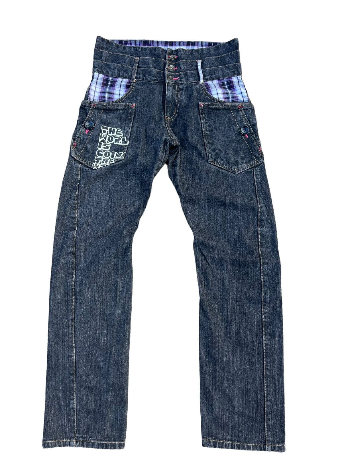 Japanese Brand Rare! Rimaster Japan Triple Waist Denim Jeans Size US 32 / EU 48 - 1 Thumbnail