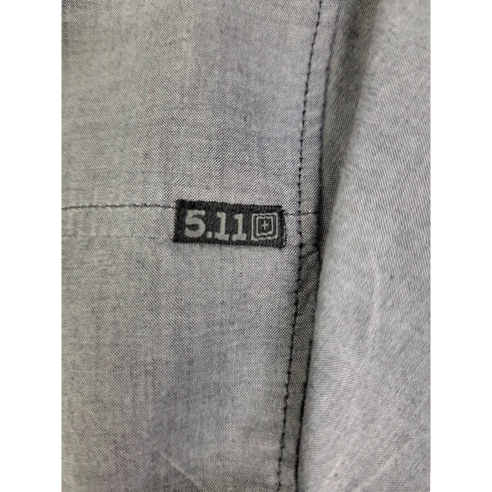 Vintage VINTAGE-no 5.11 Shirt Mens Large Gray Short Sleeve Button Up Shirt #4027 Size US L / EU 52-54 / 3 - 3 Thumbnail