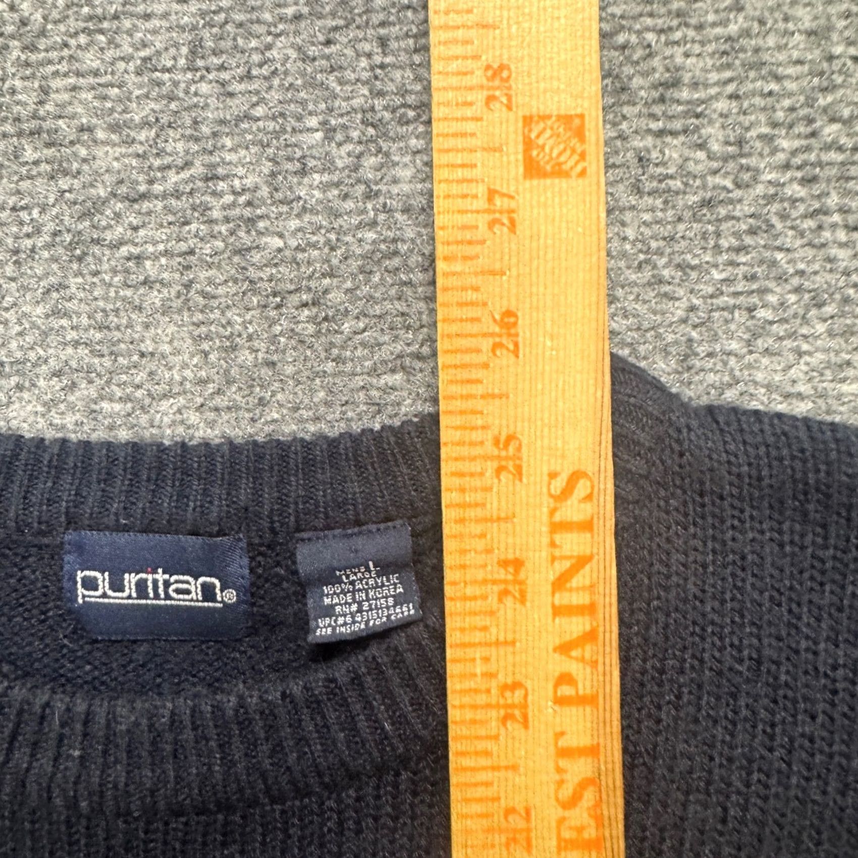 Vintage VTG Puritan Sweater Mens L Navy Blue Cotton Blend 90s Patterned Sweatshirt Knit Sweater Mens L Navy Blue VTG Puritan Patterned Cotton Blend 90s Size US L / EU 52-54 / 3 - 5 Thumbnail
