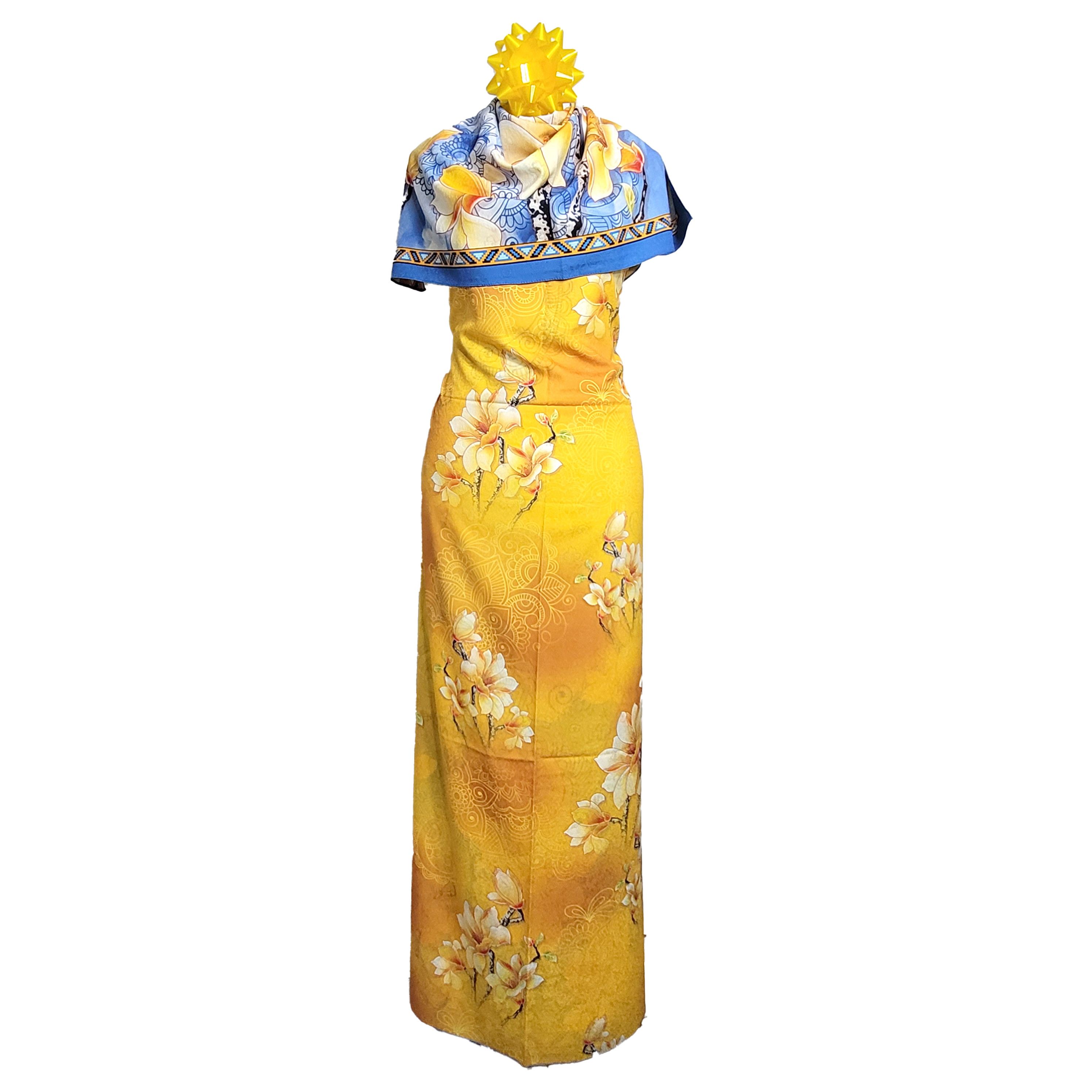 Other Double-Sided Silk Scarf 27"x70" Long Rectangle 3313 Size ONE SIZE - 4 Thumbnail