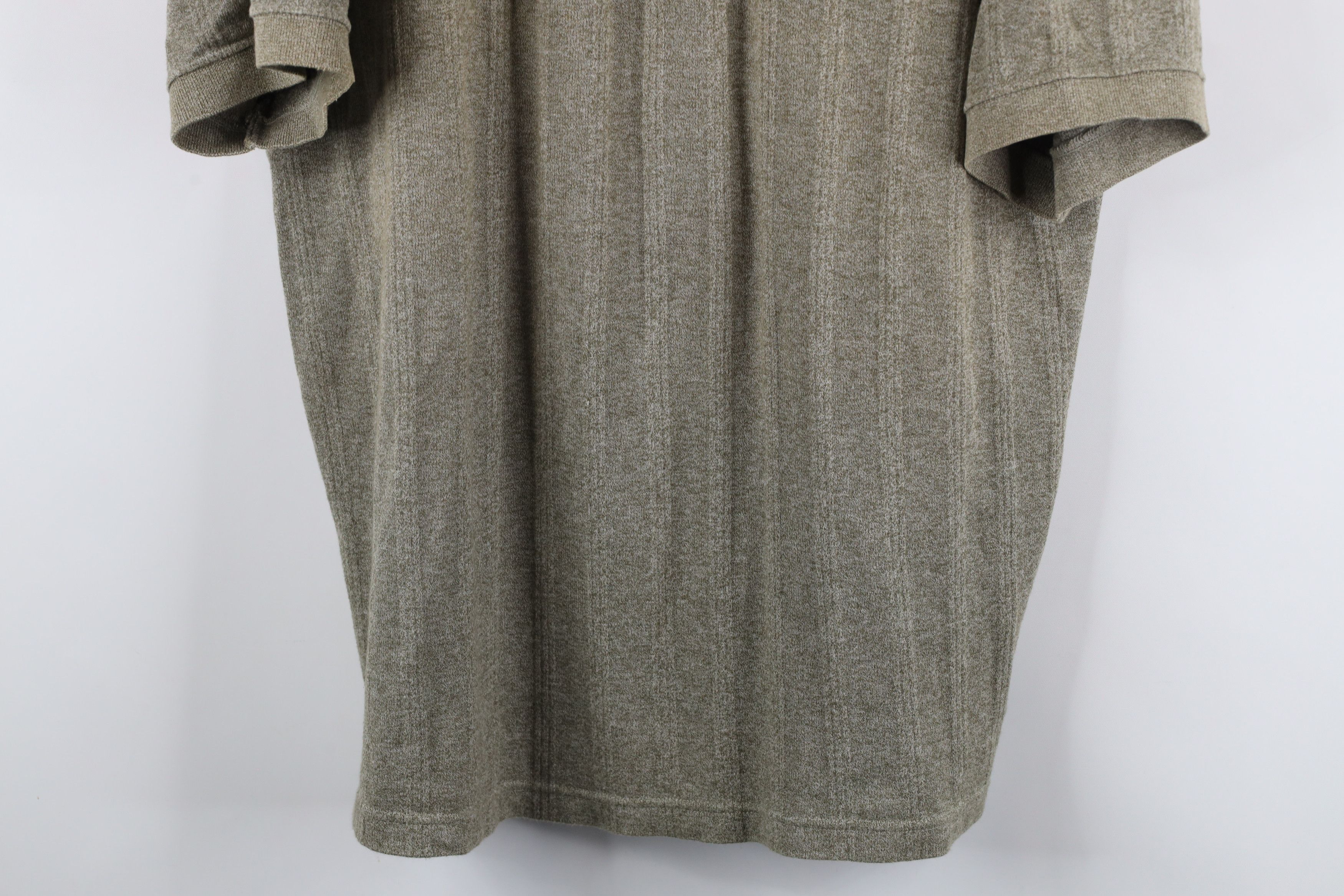 Vintage Vintage 90s Streetwear Knit Henley T-Shirt Heather Green Size US L / EU 52-54 / 3 - 3 Thumbnail