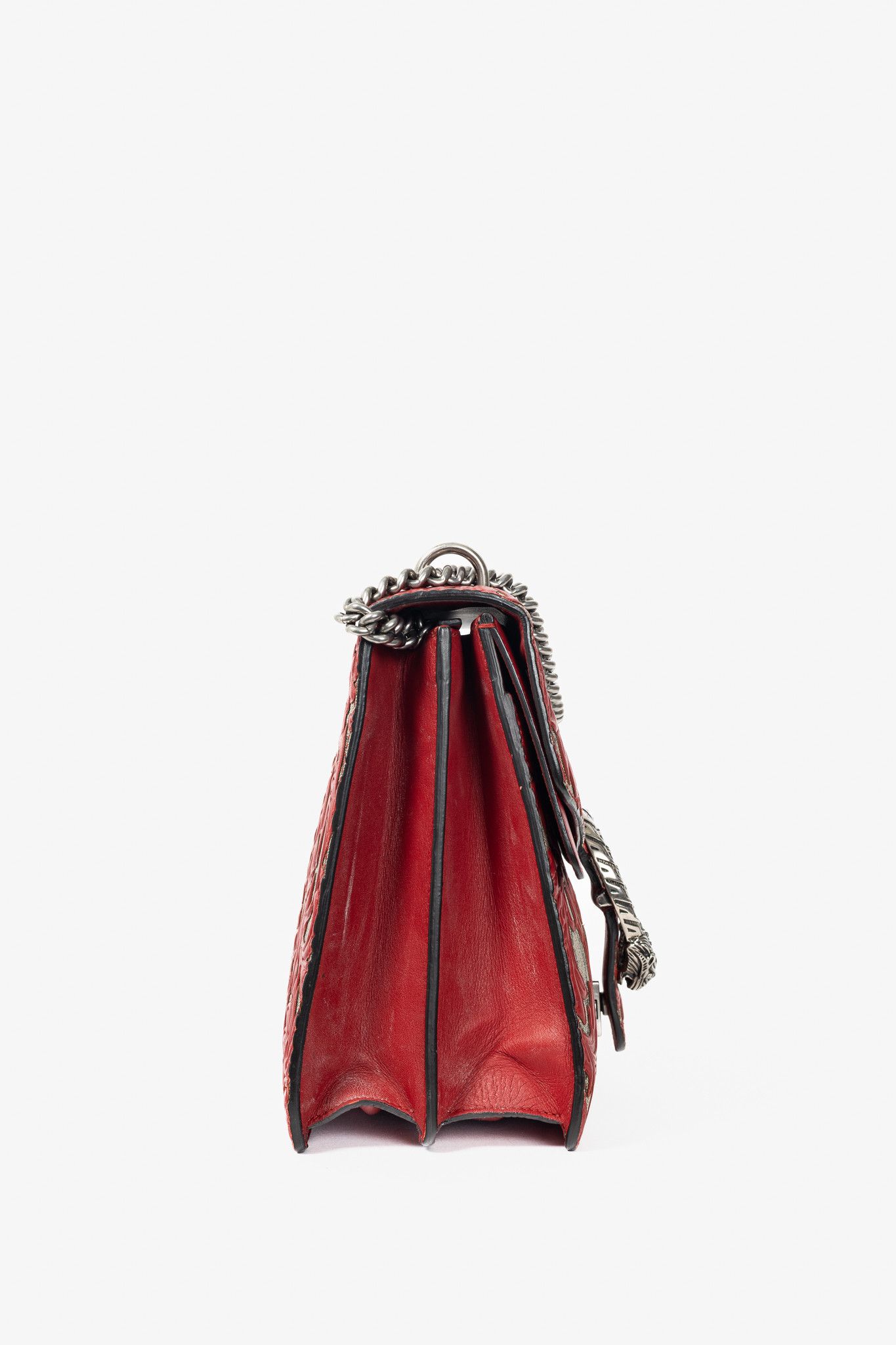 Gucci Gucci Dionysus Red Arabesque & GG Supreme Shoulder Bag Size ONE SIZE - 3 Thumbnail