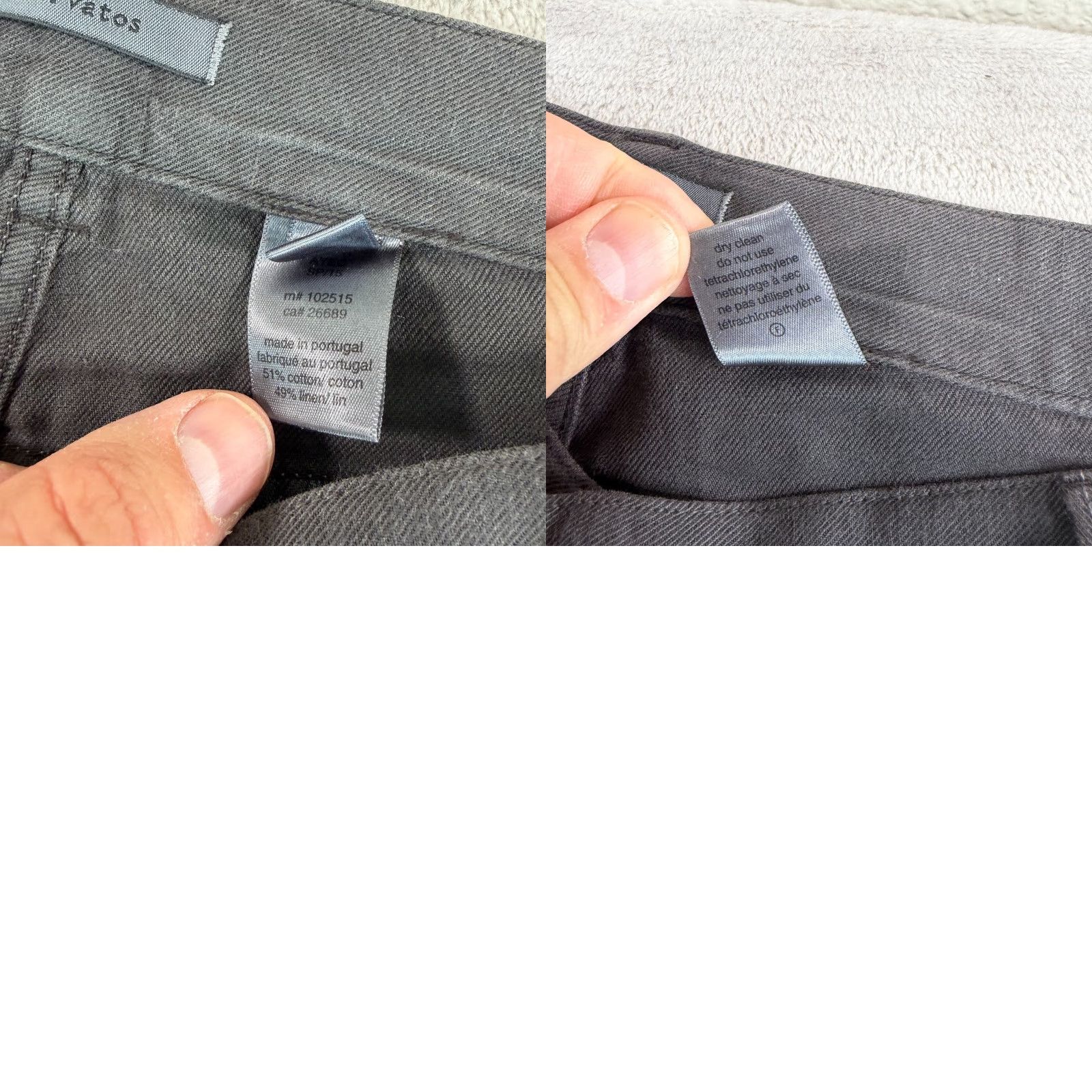John Varvatos John Varvatos Collection Pants Men 36x34 Grey Linen Blend Dress Pants Regular Straight Modern City Rock Men 36 Regular Gray Size US 36 / EU 52 - 8 Thumbnail
