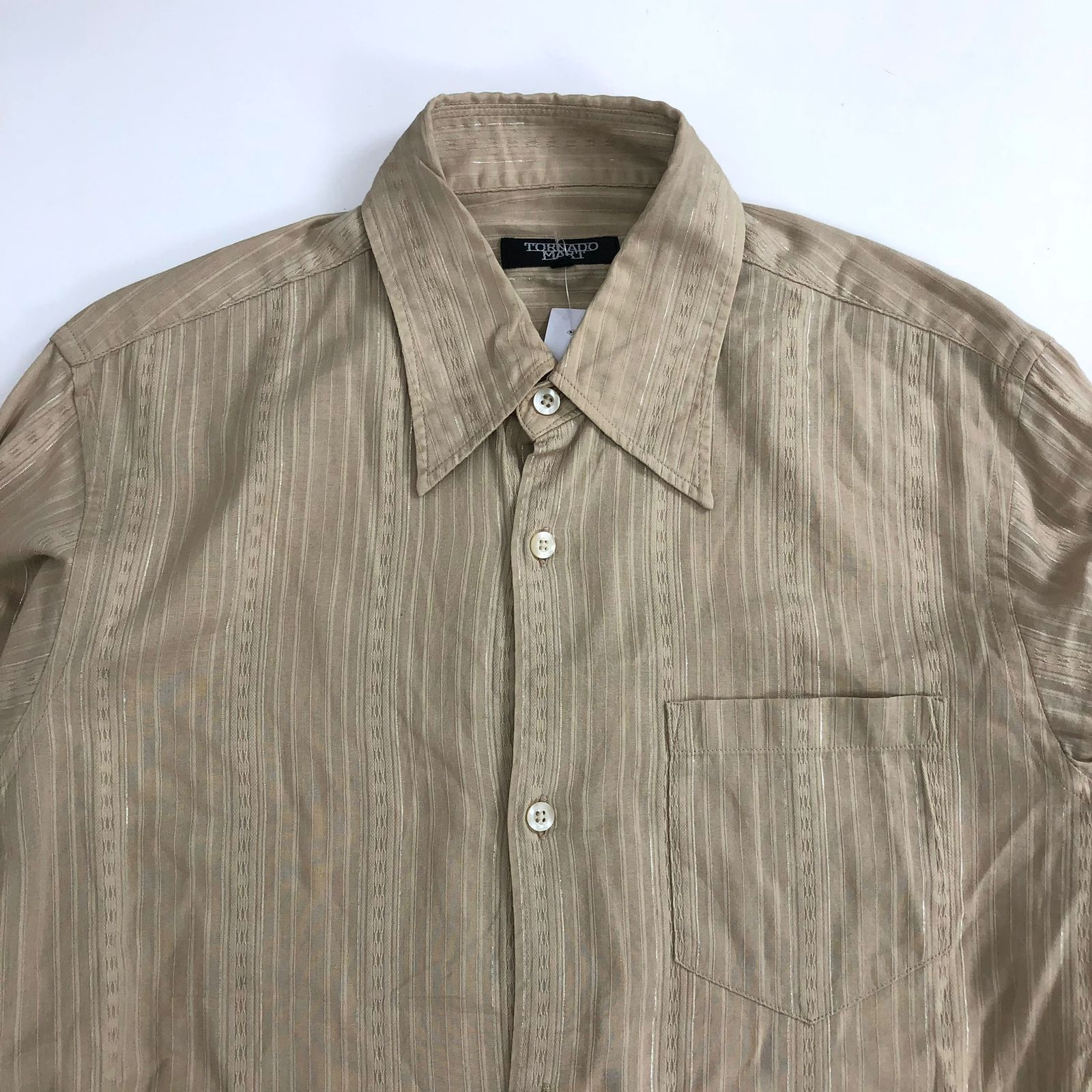 Tornado Mart Vtg Tornado Mart Pattern Stripe Shirt Size US M / EU 48-50 / 2 - 2 Thumbnail