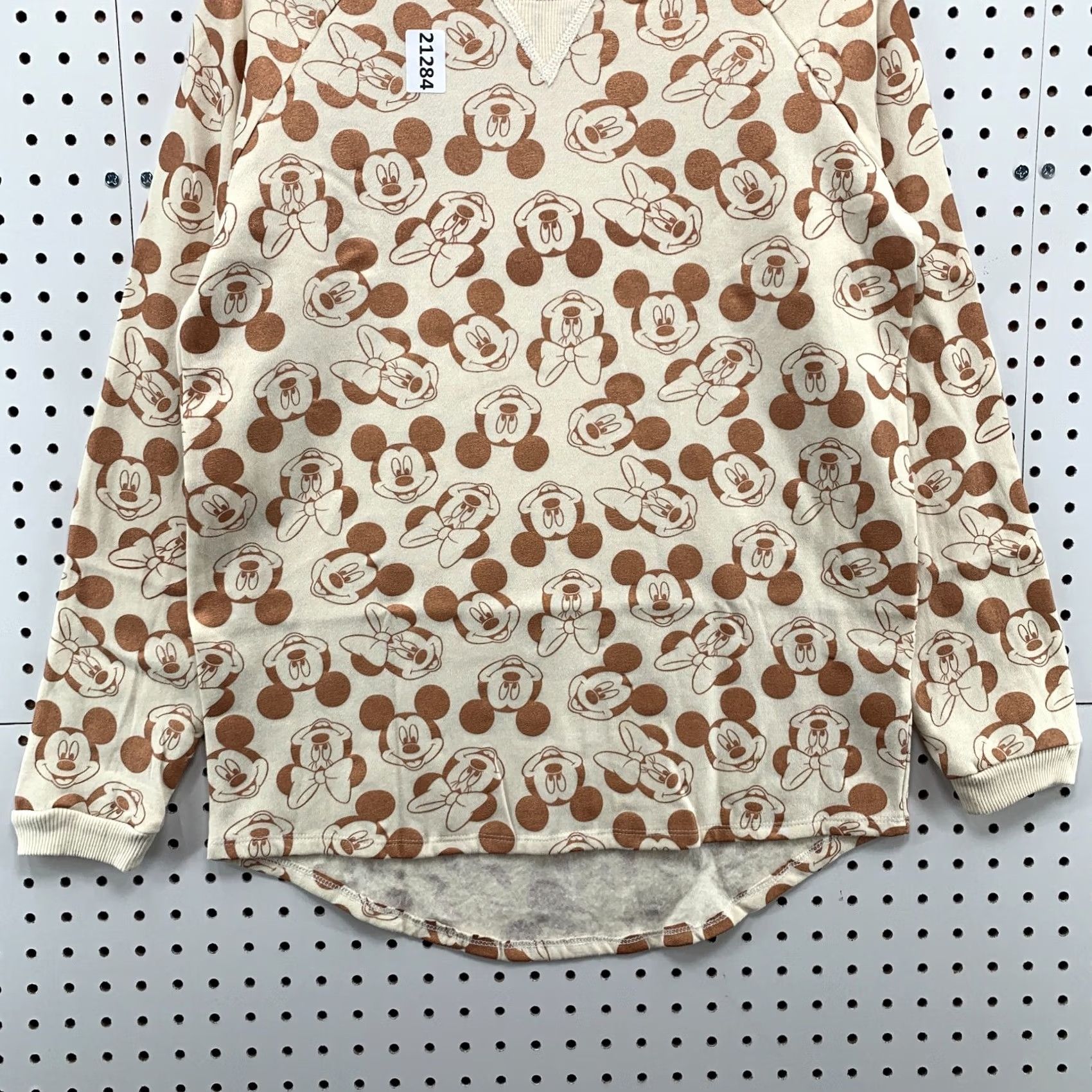 Disney Disney Mickey Mouse Shirt Womens Large Beige Long Sleeve All Over Print 20X26 Size L / US 10 / IT 46 - 5 Thumbnail
