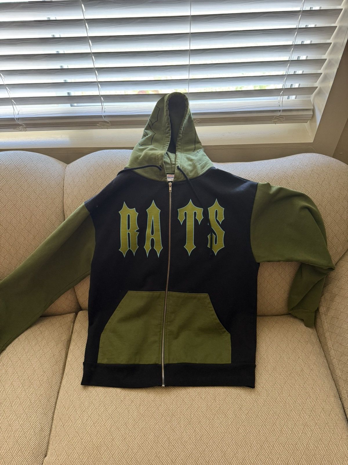 Stray Rats Stray Rats Black & Green Zip-Up Hoodie Size US L / EU 52-54 / 3 - 2 Thumbnail