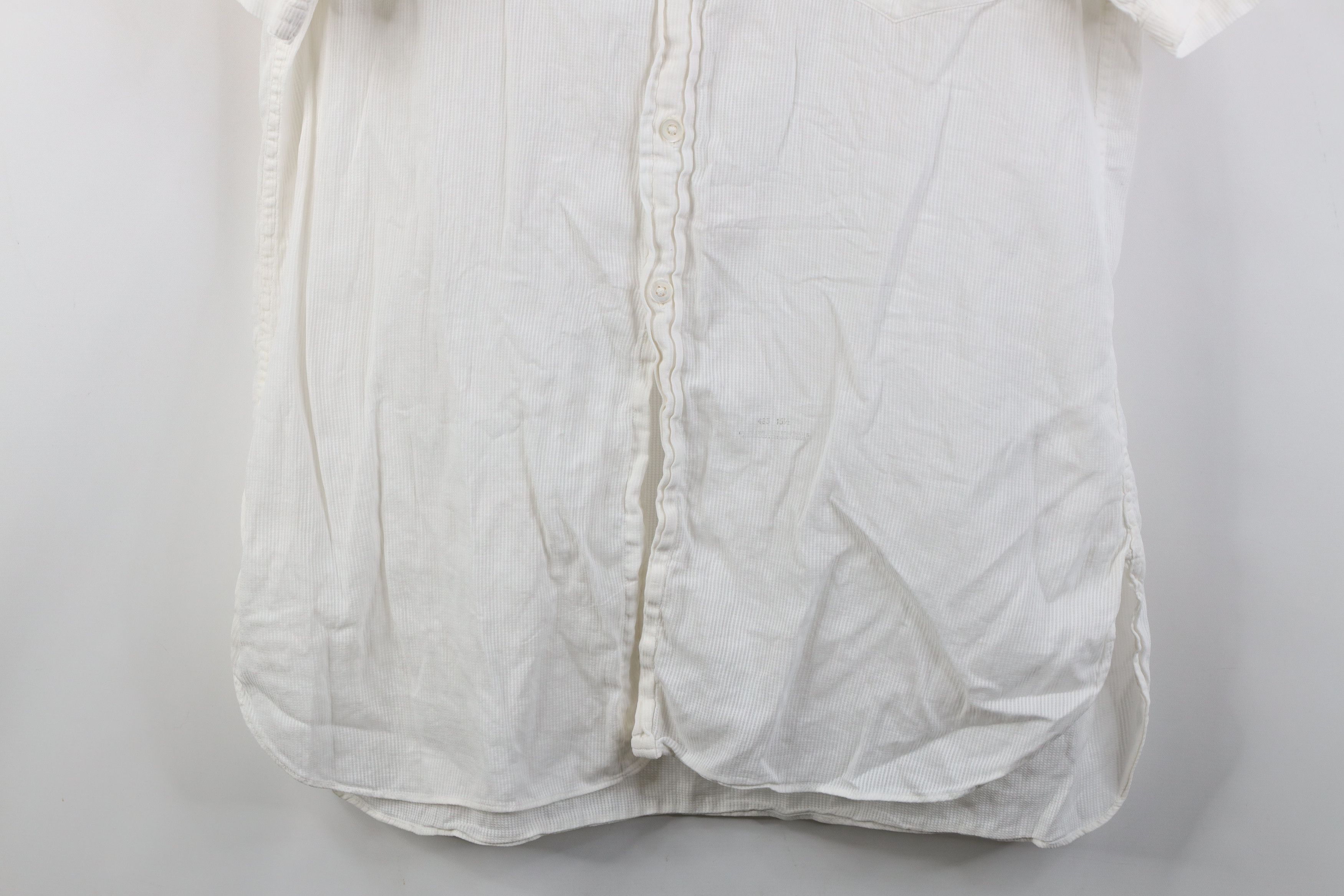 Vintage Vintage 50s Pearl Sheer Thermal Knit Button Shirt White USA Size US M / EU 48-50 / 2 - 3 Thumbnail