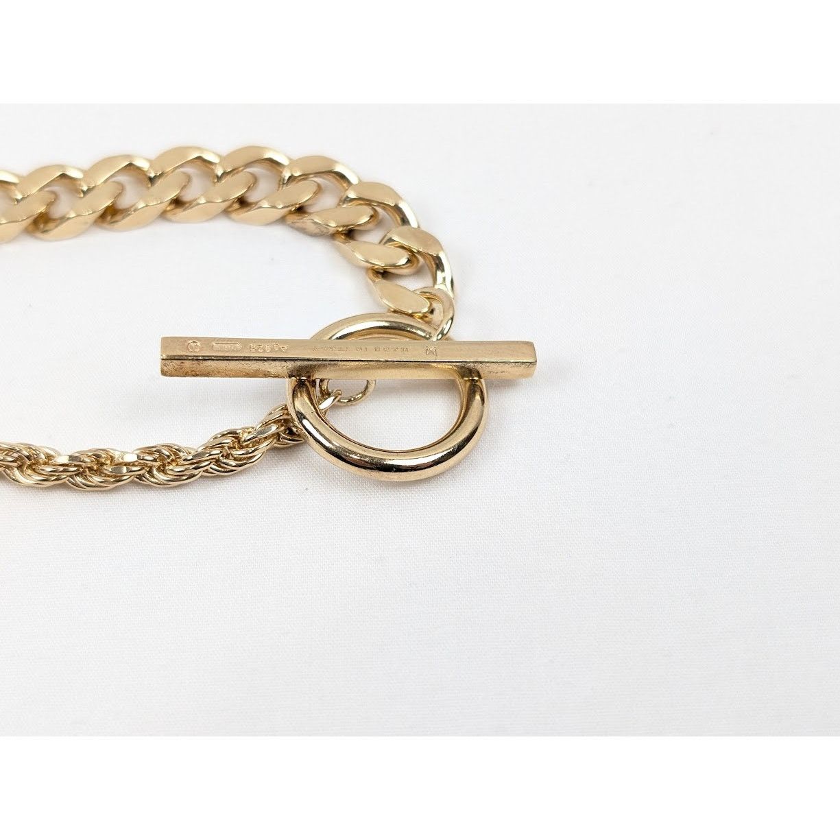 Bottega Veneta o1rshd1 Size:M / Gold Finish Sterling Silver Bracelet Yellow Size ONE SIZE - 6 Thumbnail
