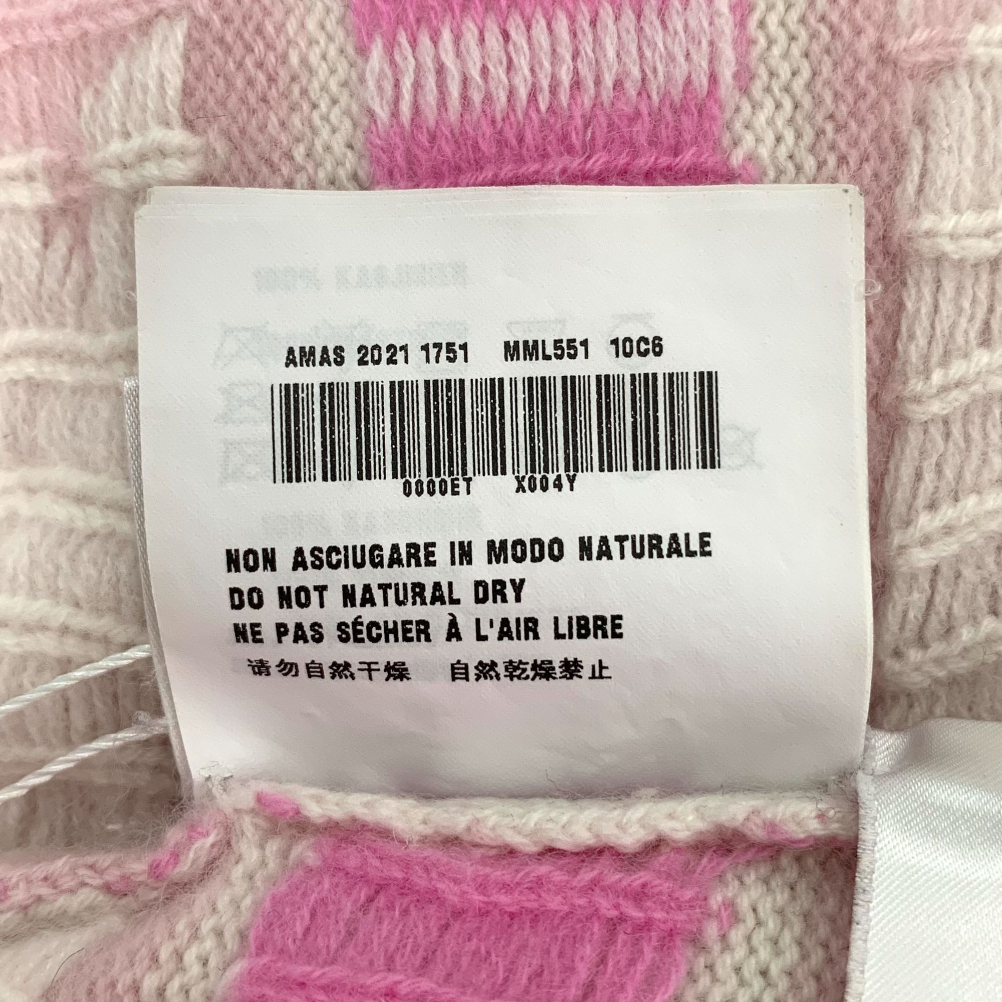 Miu Miu Miu Miu Pink & White Logo Star Pattern Sweater Size 38 S Mad Size XS / US 0-2 / IT 36-38 - 4 Thumbnail