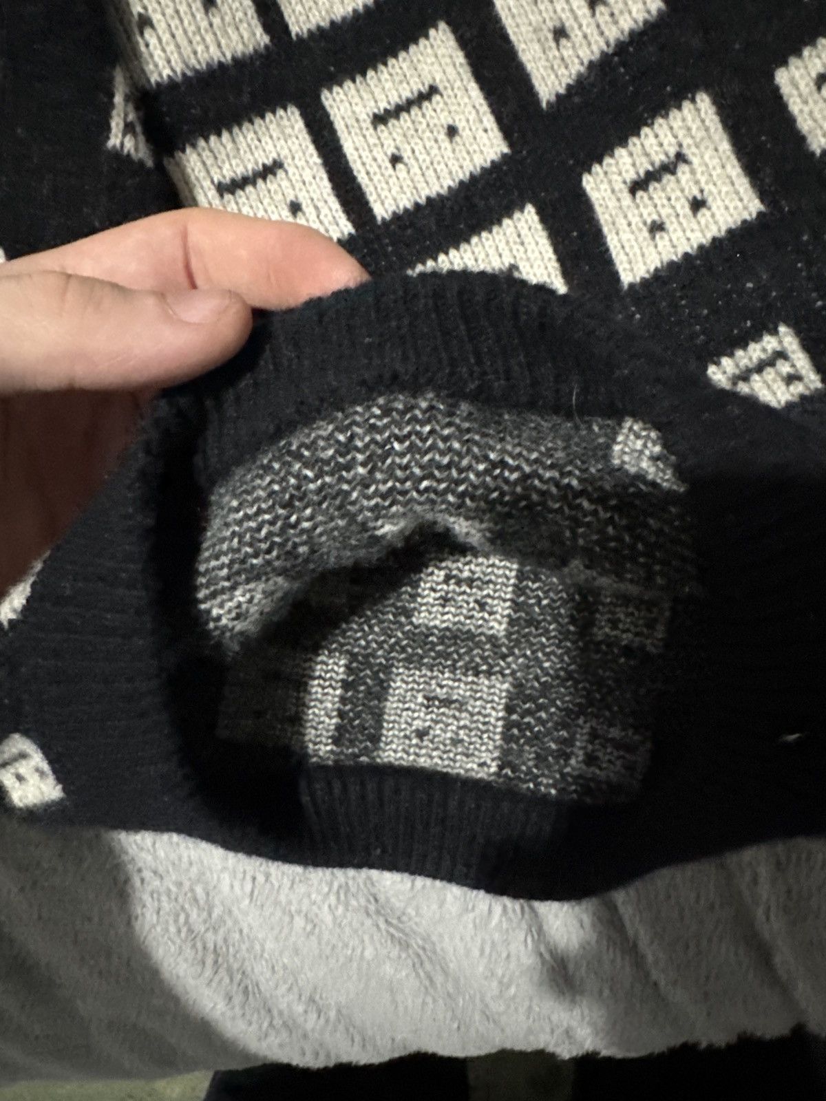 Acne Studios Acne Studios | Kick Optical Crew Knit Size US L / EU 52-54 / 3 - 4 Thumbnail