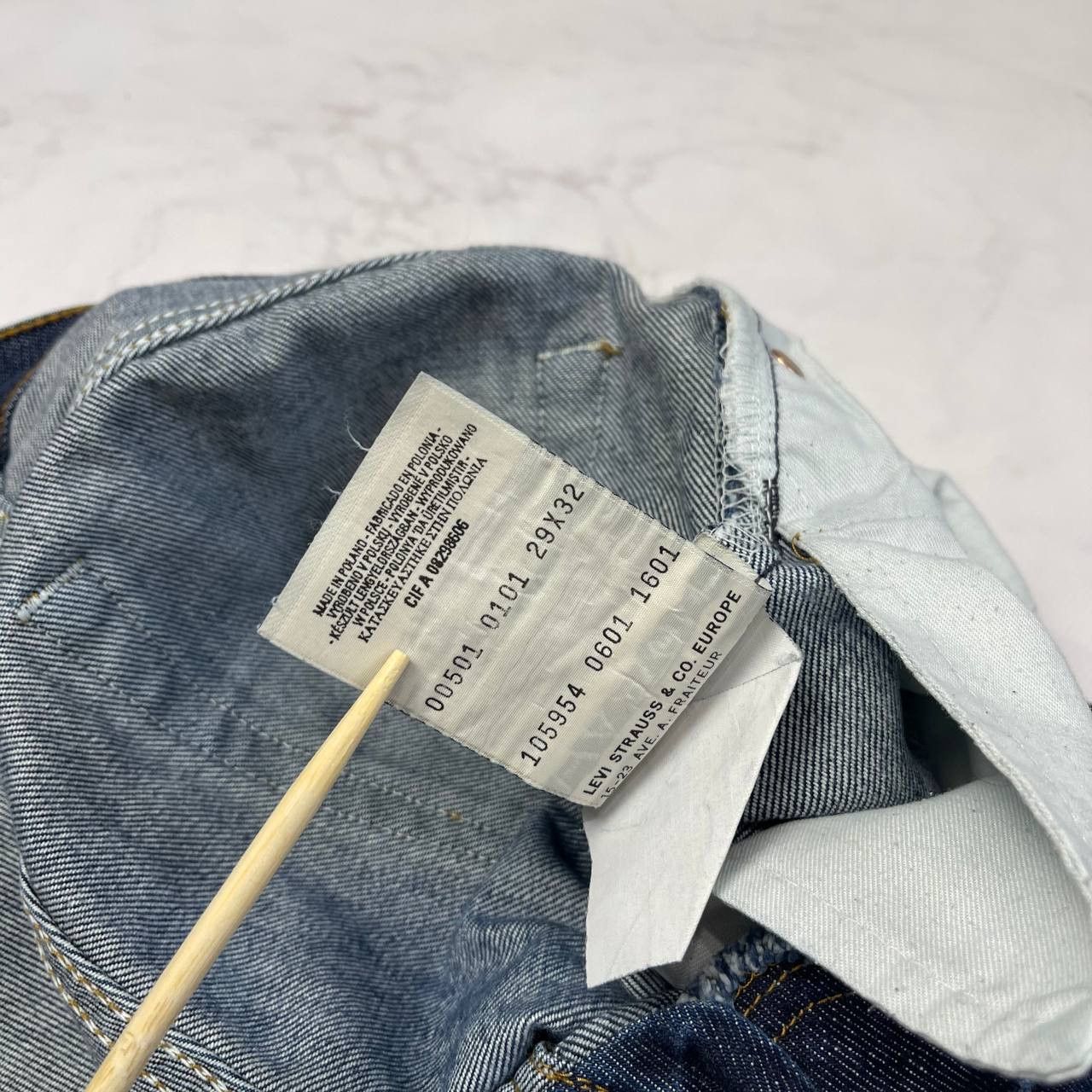 Levi's Levis Vintage Denim Jeans 501 Y2k Streetwear Bootcut Style Size 29" - 7 Thumbnail