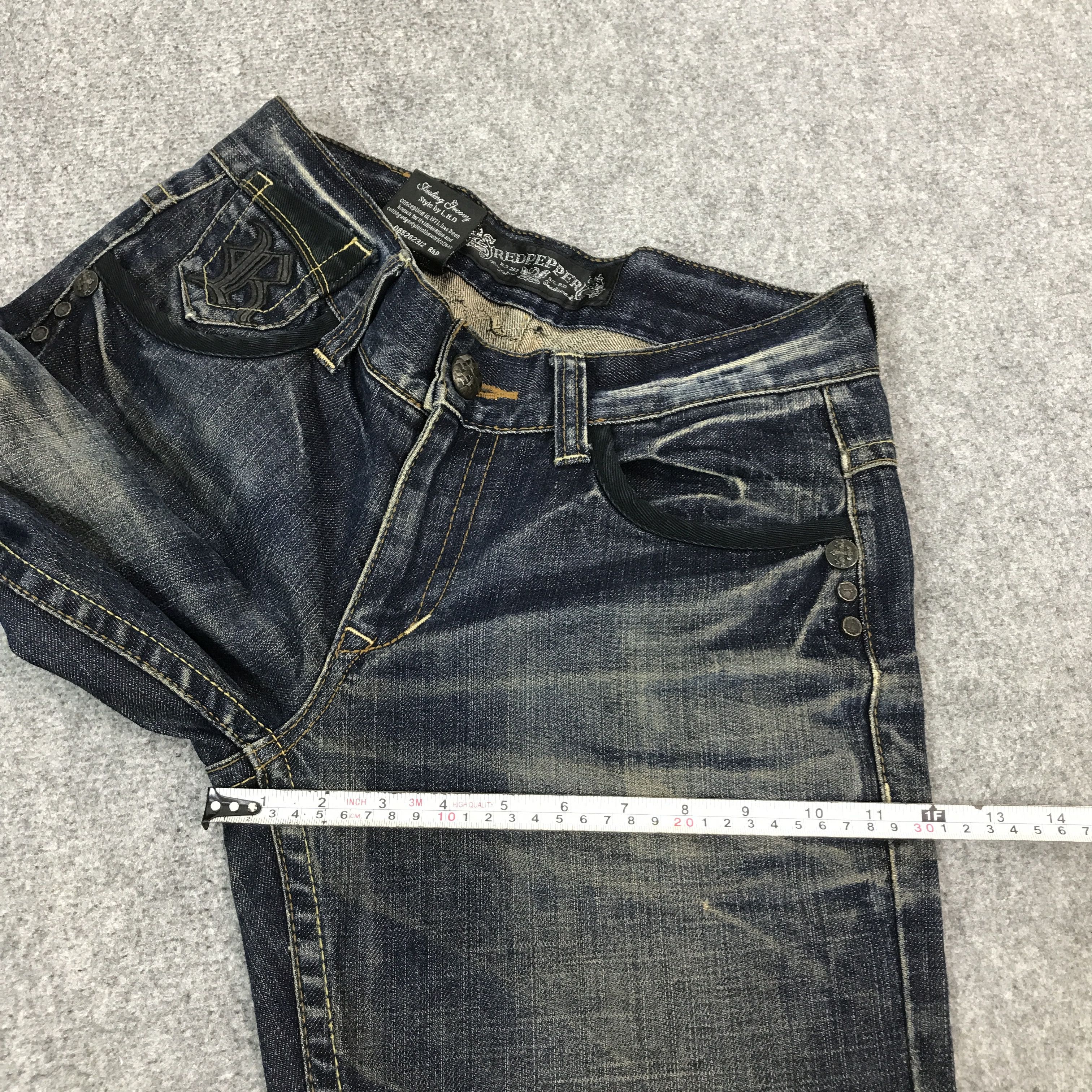 Japanese Brand red pepper Japan design Denim jeans Pants Size US 30 / EU 46 - 11 Thumbnail