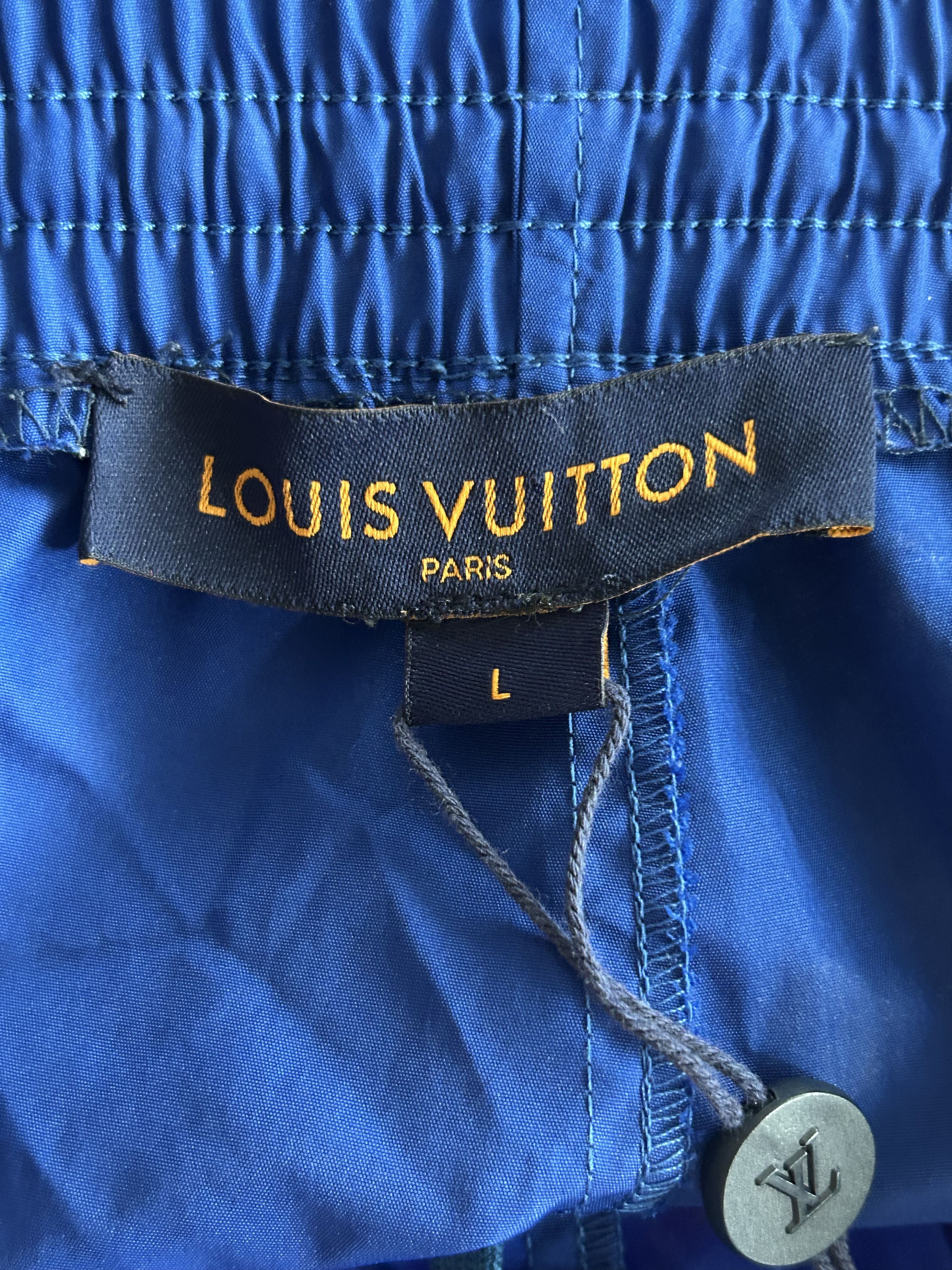 Louis Vuitton Louis Vuitton Blue Monogram Swim Shorts Size US 34 / EU 50 - 3 Thumbnail